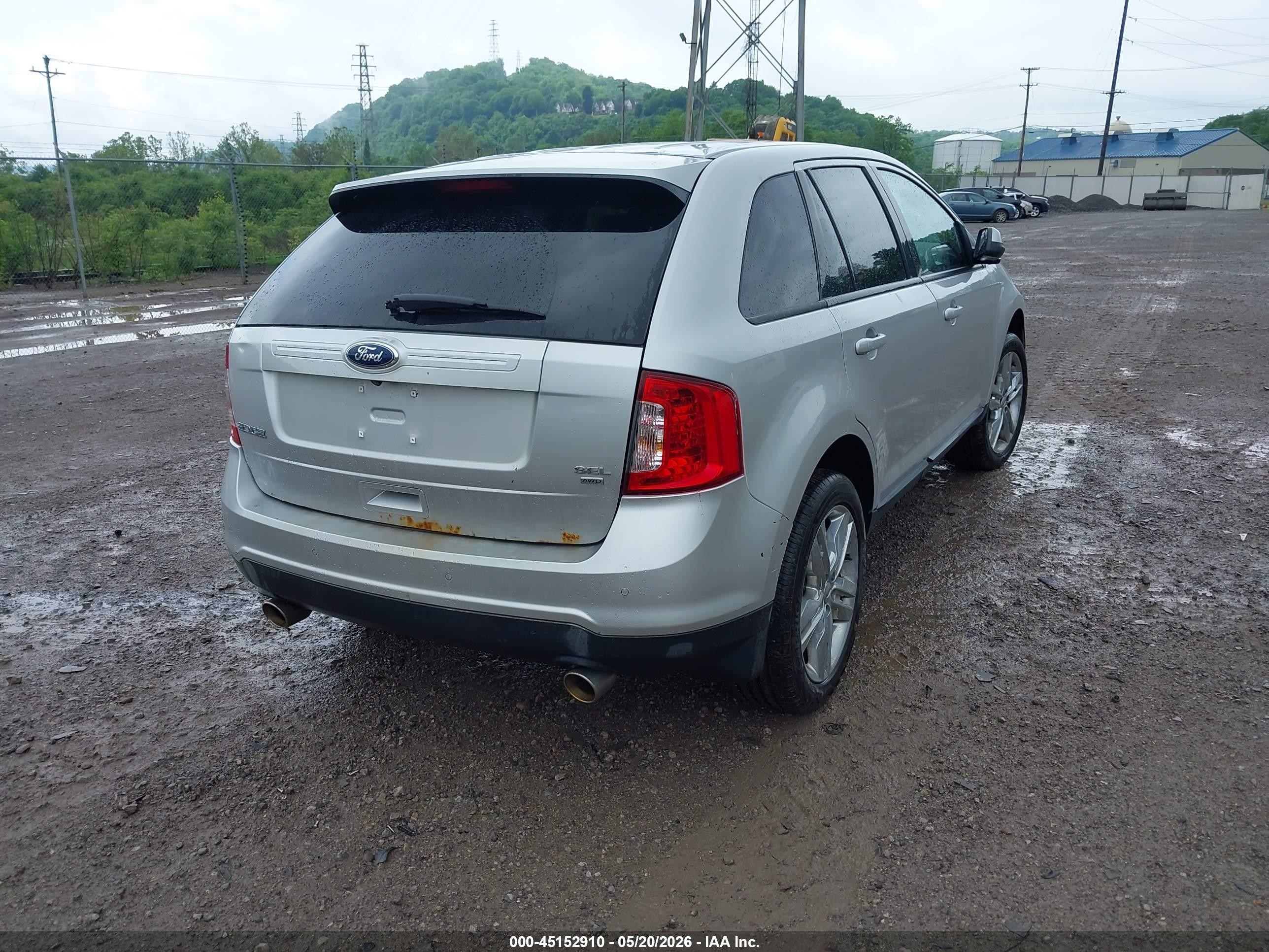 2012 Ford Edge Sel Silver vin: 2FMDK4JC0CBA06407