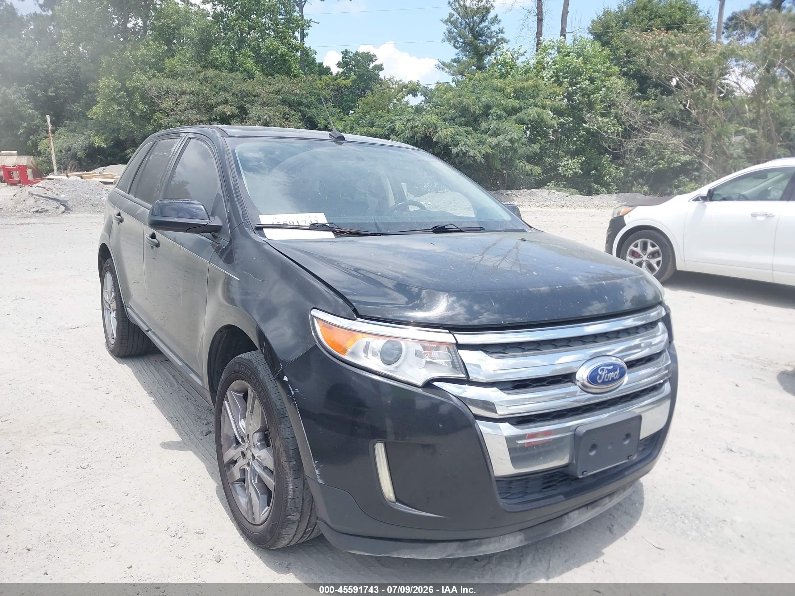 2012 Ford Edge Sel Black vin: 2FMDK4JC0CBA95637