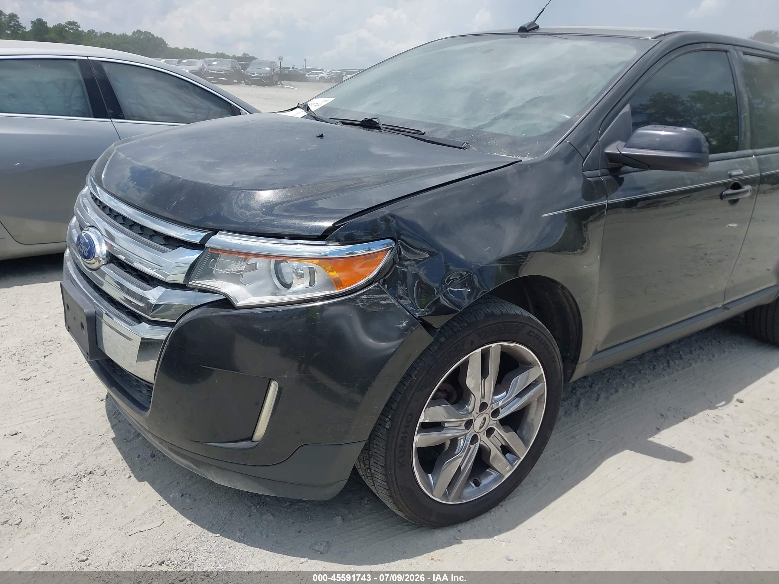 2012 Ford Edge Sel Black vin: 2FMDK4JC0CBA95637