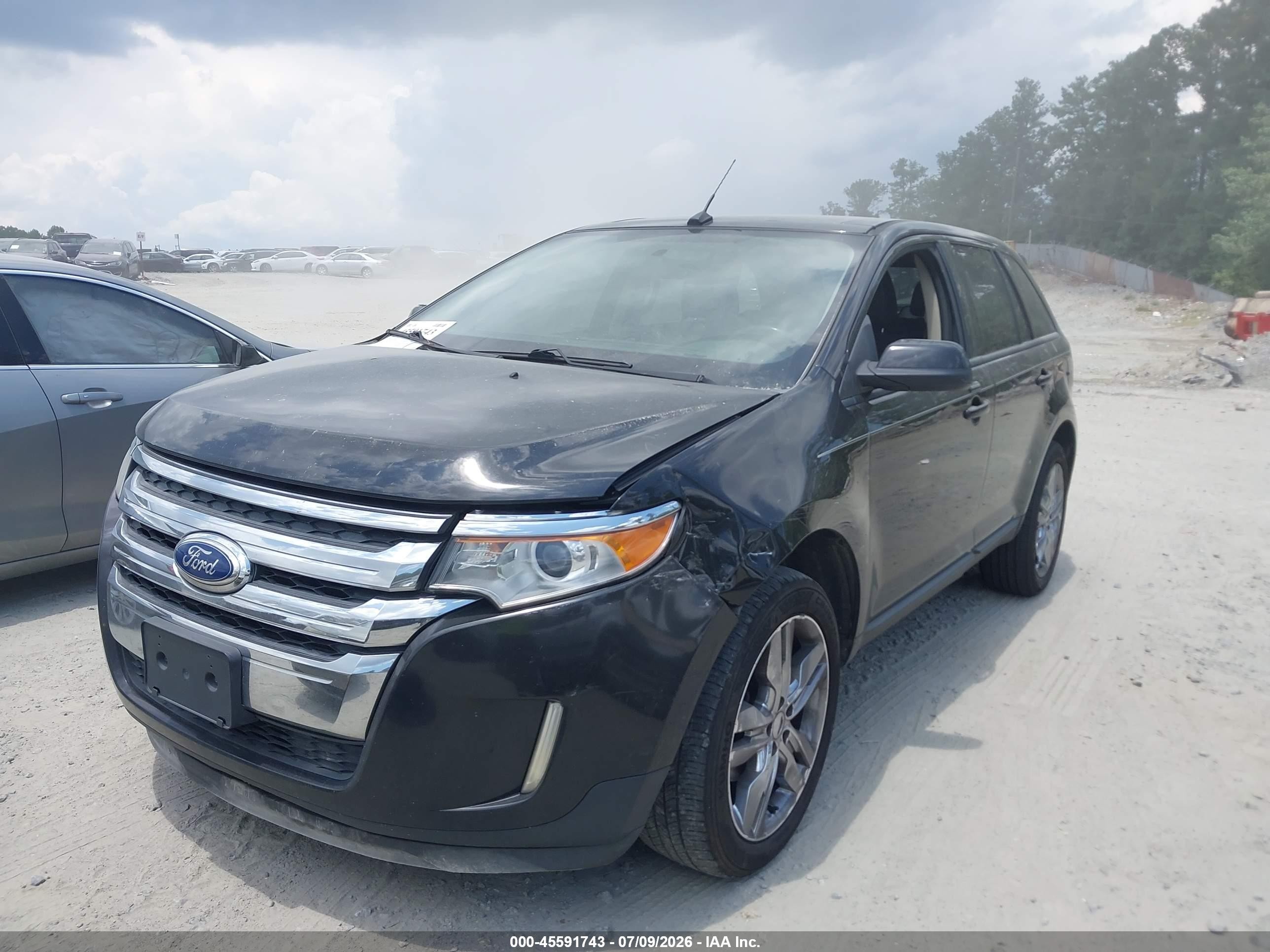 2012 Ford Edge Sel Black vin: 2FMDK4JC0CBA95637