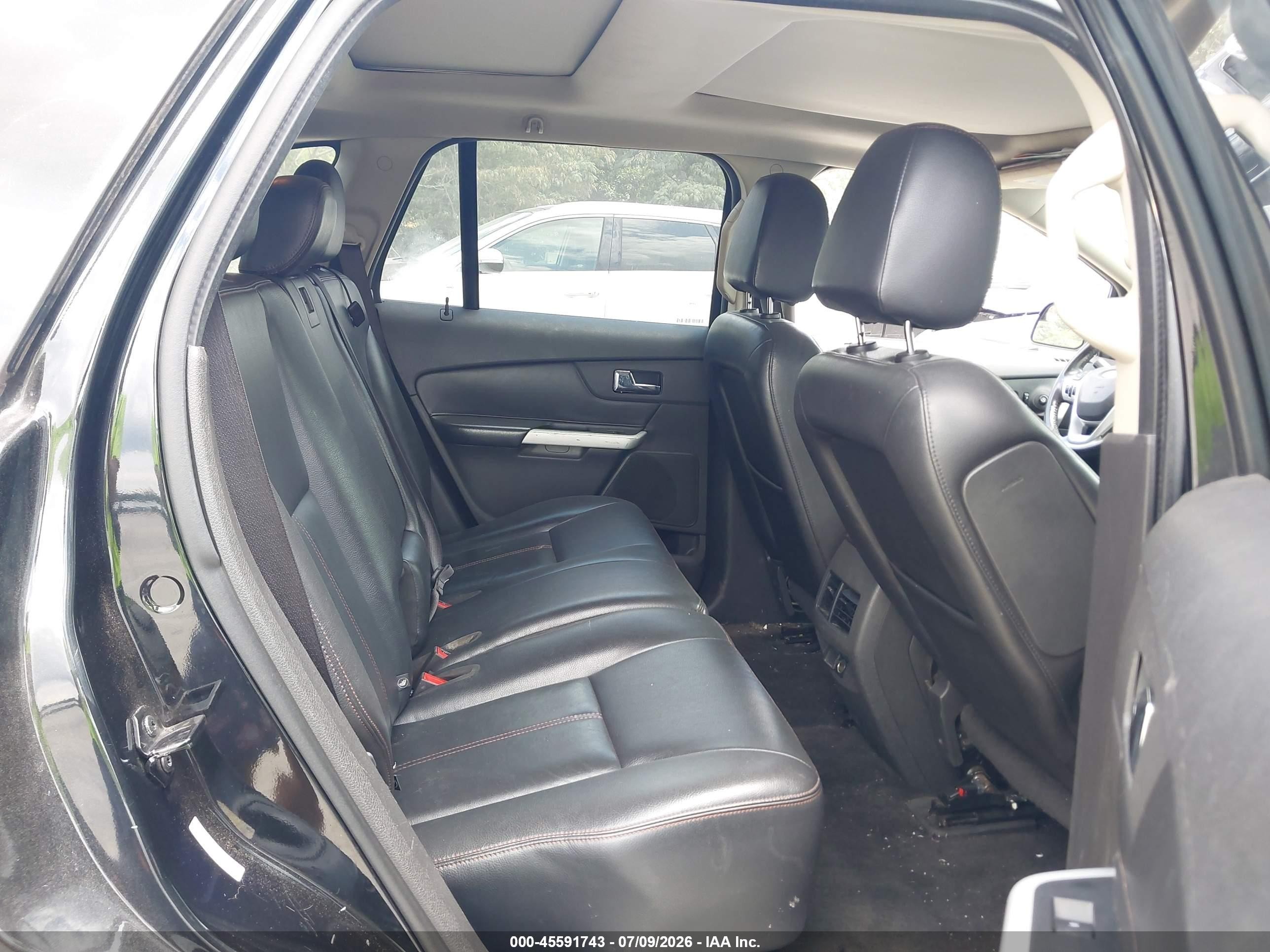 2012 Ford Edge Sel Black vin: 2FMDK4JC0CBA95637