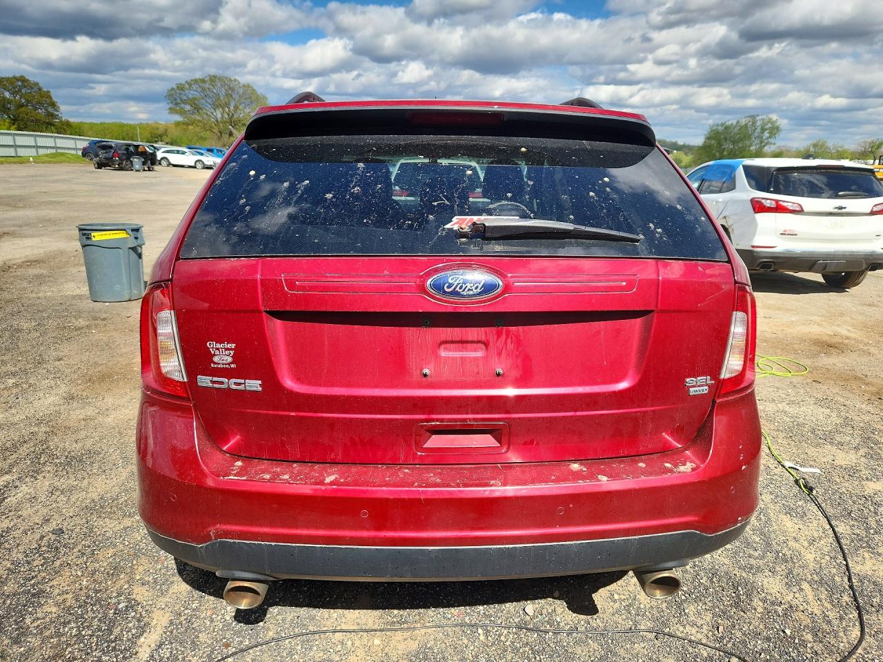 2013 Ford Edge Sel Red vin: 2FMDK4JC0DBA44883