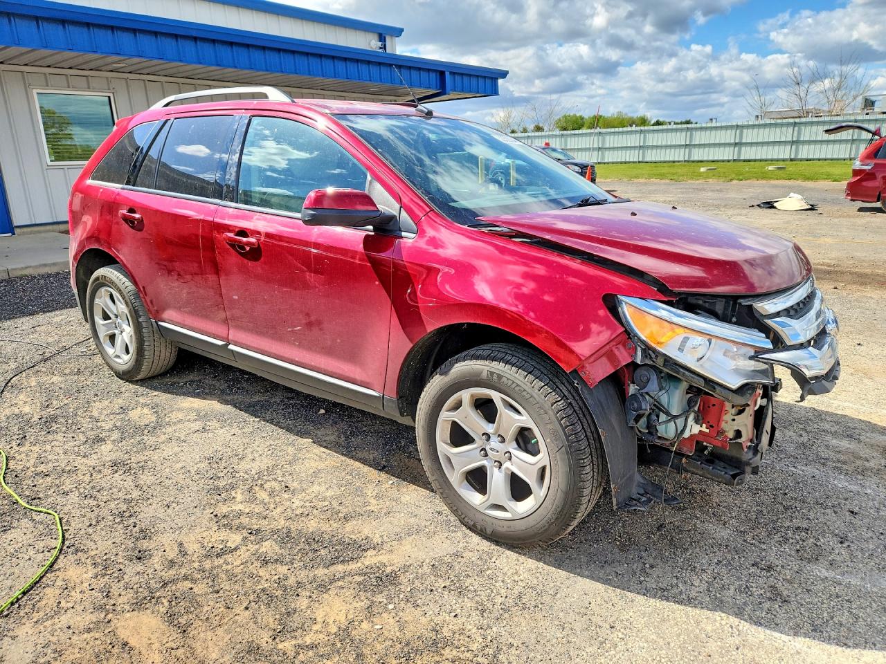 2013 Ford Edge Sel Red vin: 2FMDK4JC0DBA44883