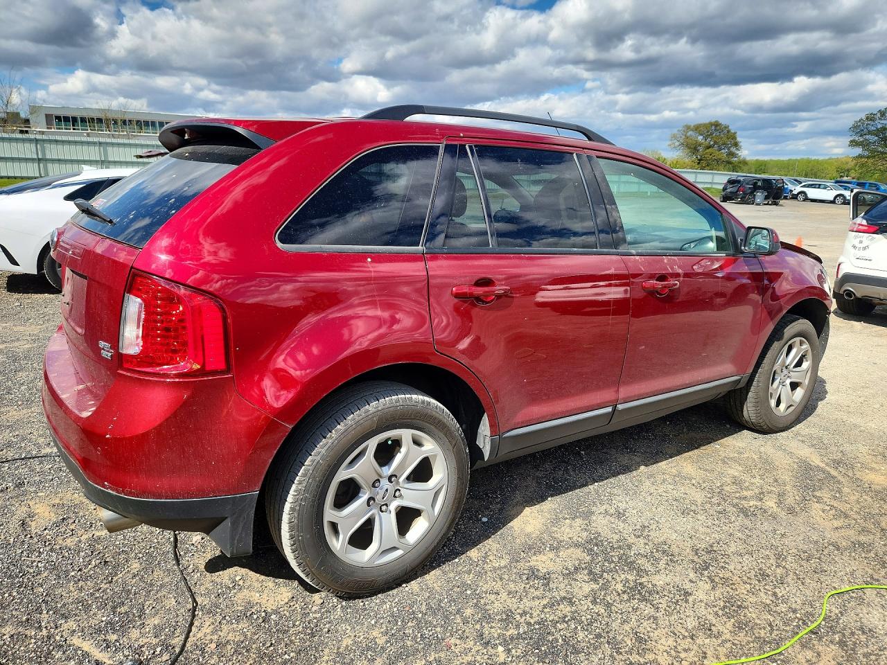 2013 Ford Edge Sel Red vin: 2FMDK4JC0DBA44883