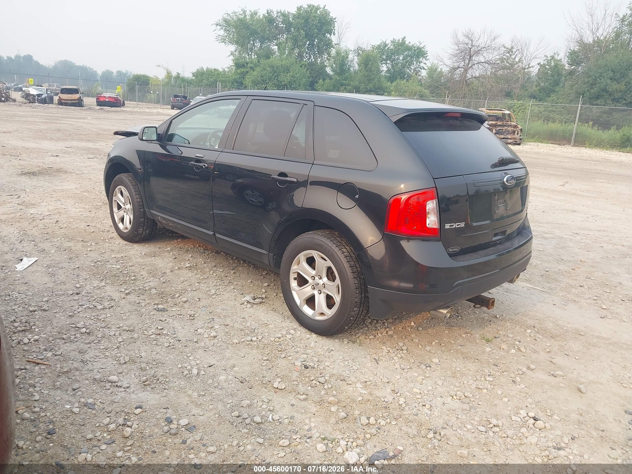 2013 Ford Edge Sel Black vin: 2FMDK4JC0DBB13961