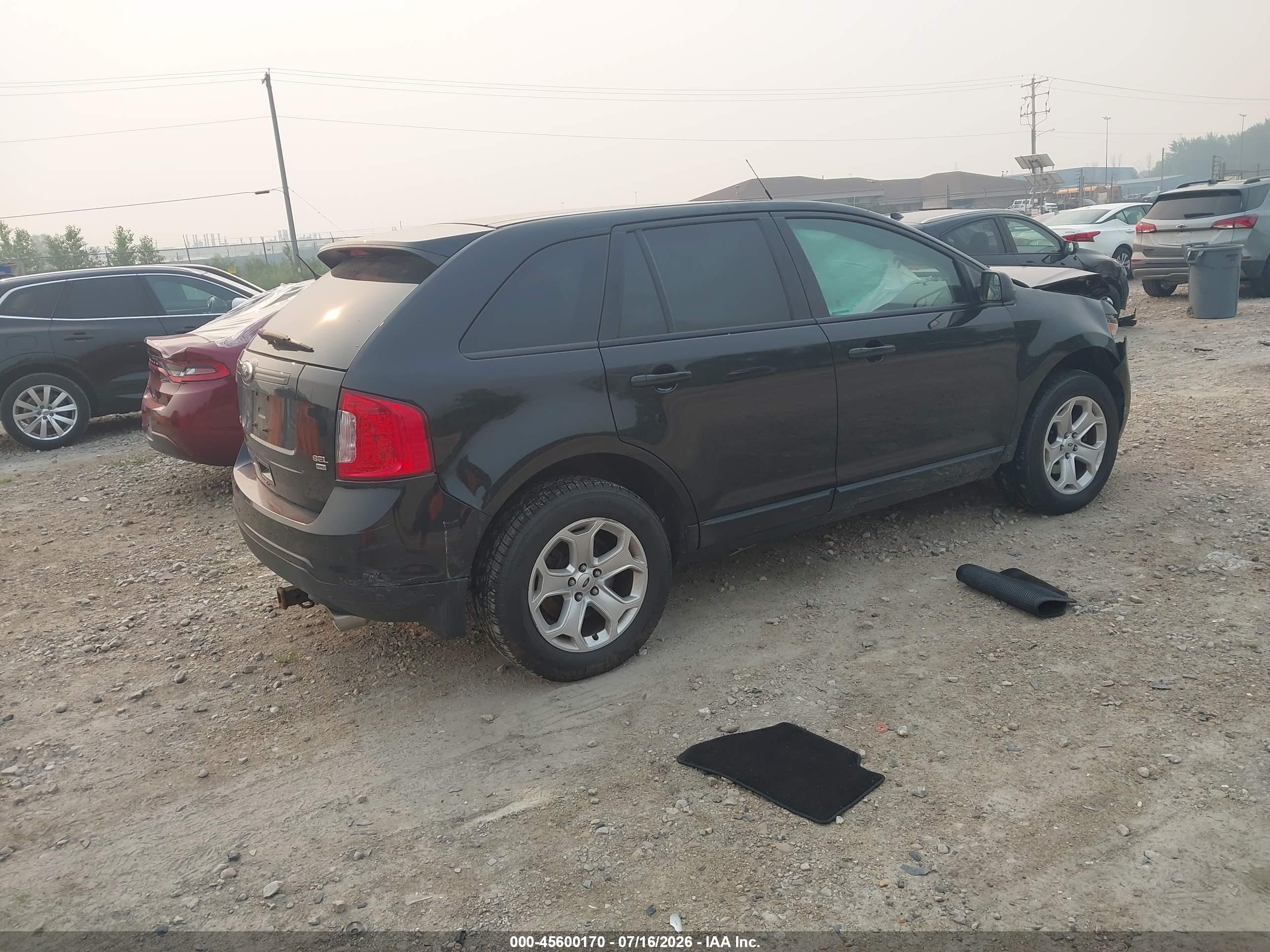 2013 Ford Edge Sel Black vin: 2FMDK4JC0DBB13961