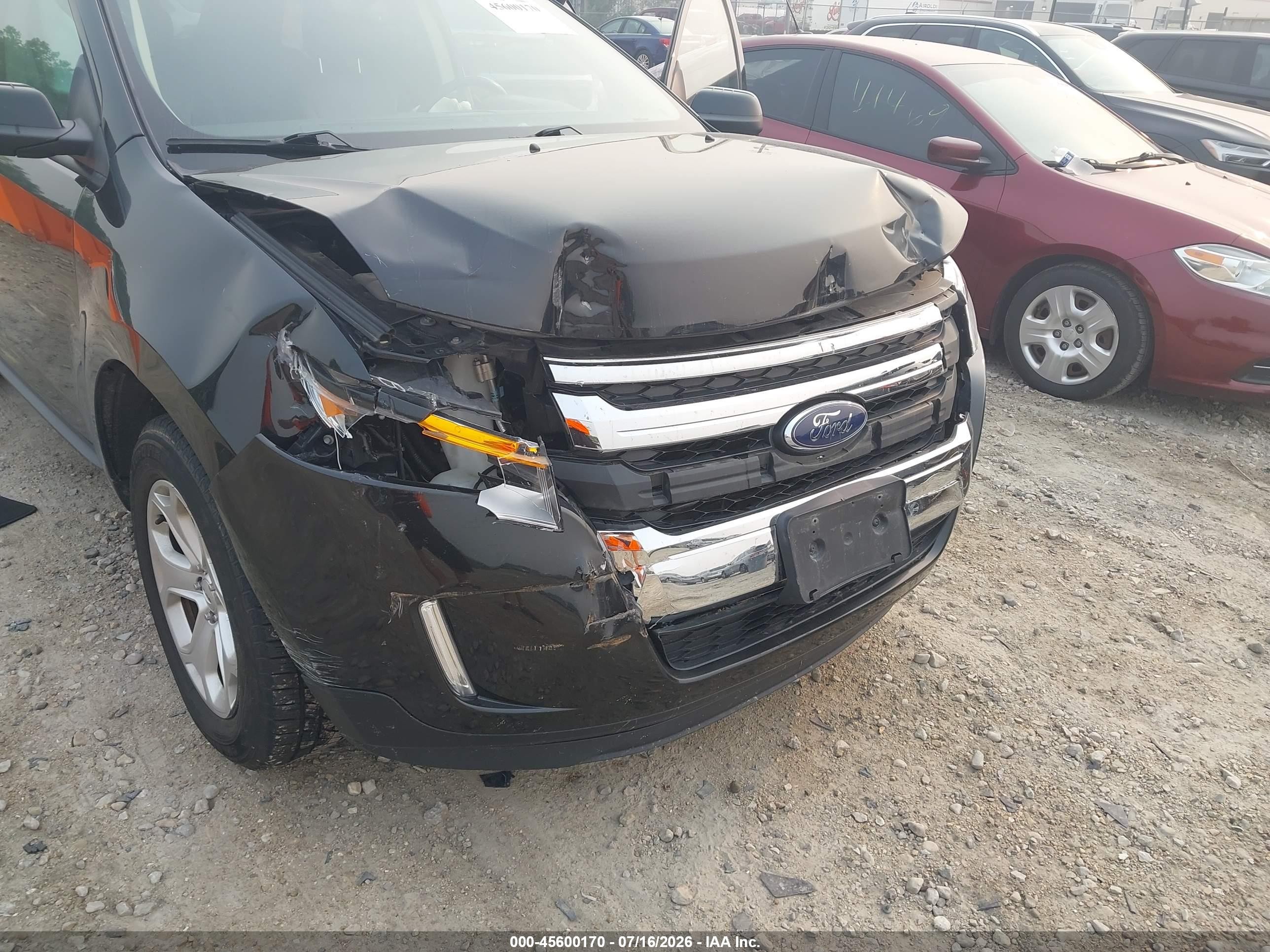 2013 Ford Edge Sel Black vin: 2FMDK4JC0DBB13961