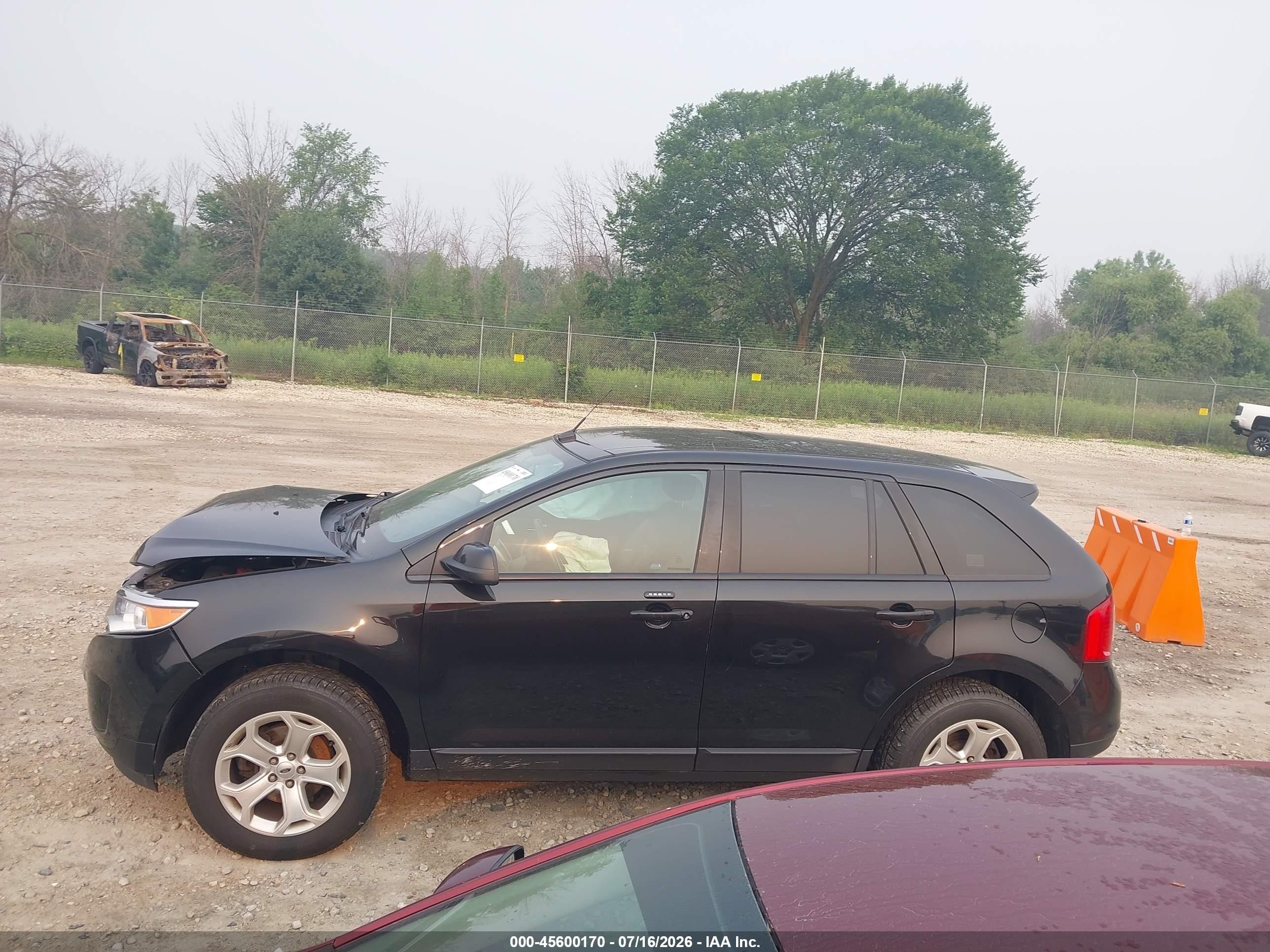 2013 Ford Edge Sel Black vin: 2FMDK4JC0DBB13961