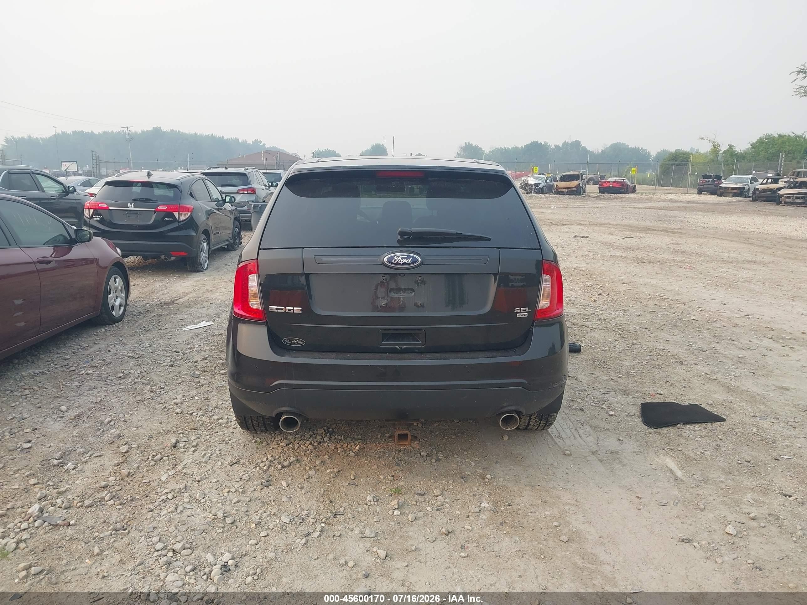 2013 Ford Edge Sel Black vin: 2FMDK4JC0DBB13961