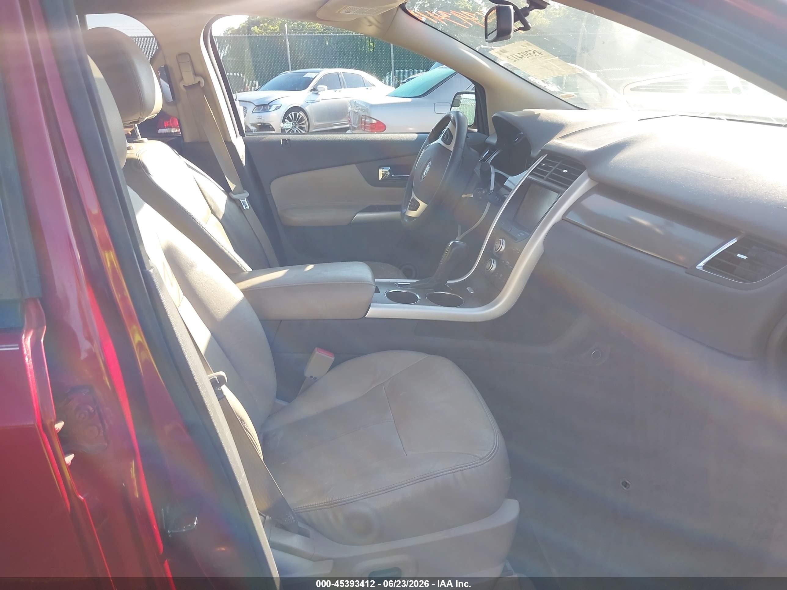 2013 Ford Edge Sel Red vin: 2FMDK4JC0DBB40898