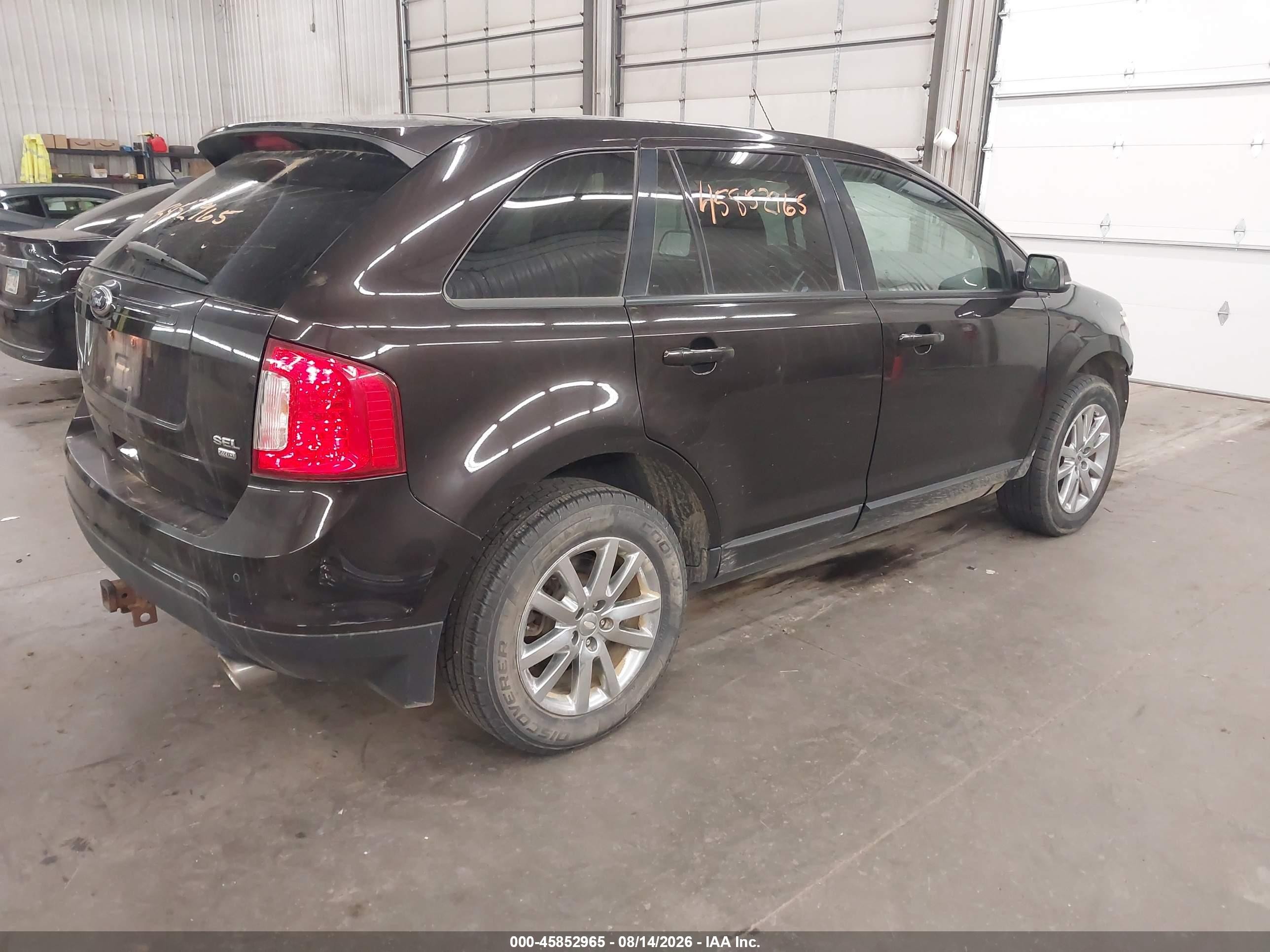 2013 Ford Edge Sel Dark Brown vin: 2FMDK4JC0DBB65039