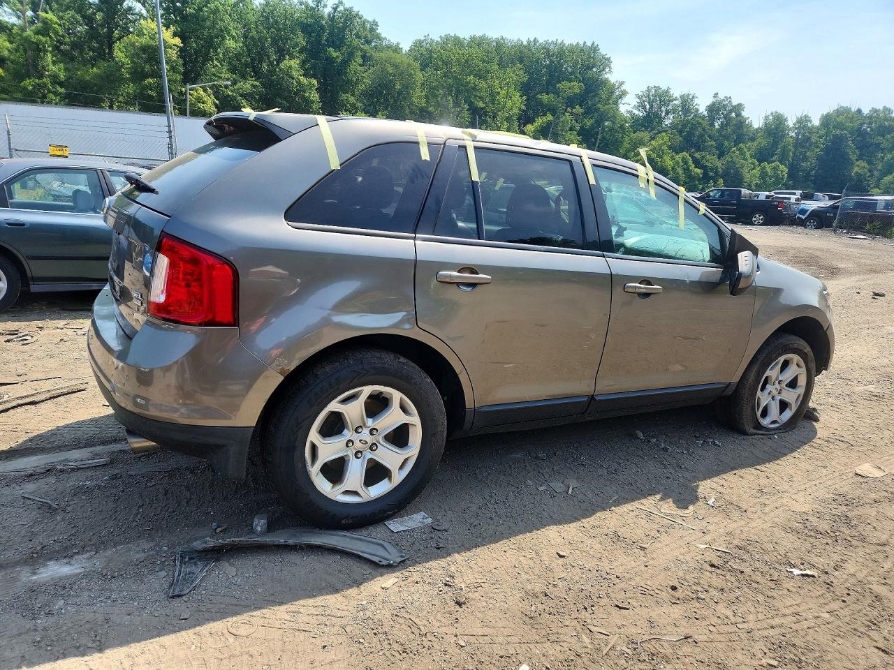2013 Ford Edge Sel Gray vin: 2FMDK4JC0DBB73318