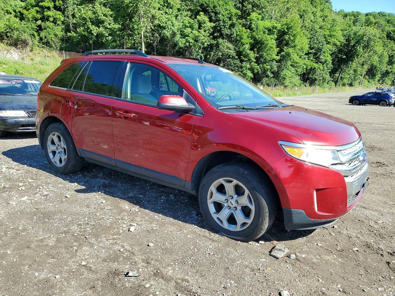 2013 Ford Edge Sel Red vin: 2FMDK4JC0DBB99580