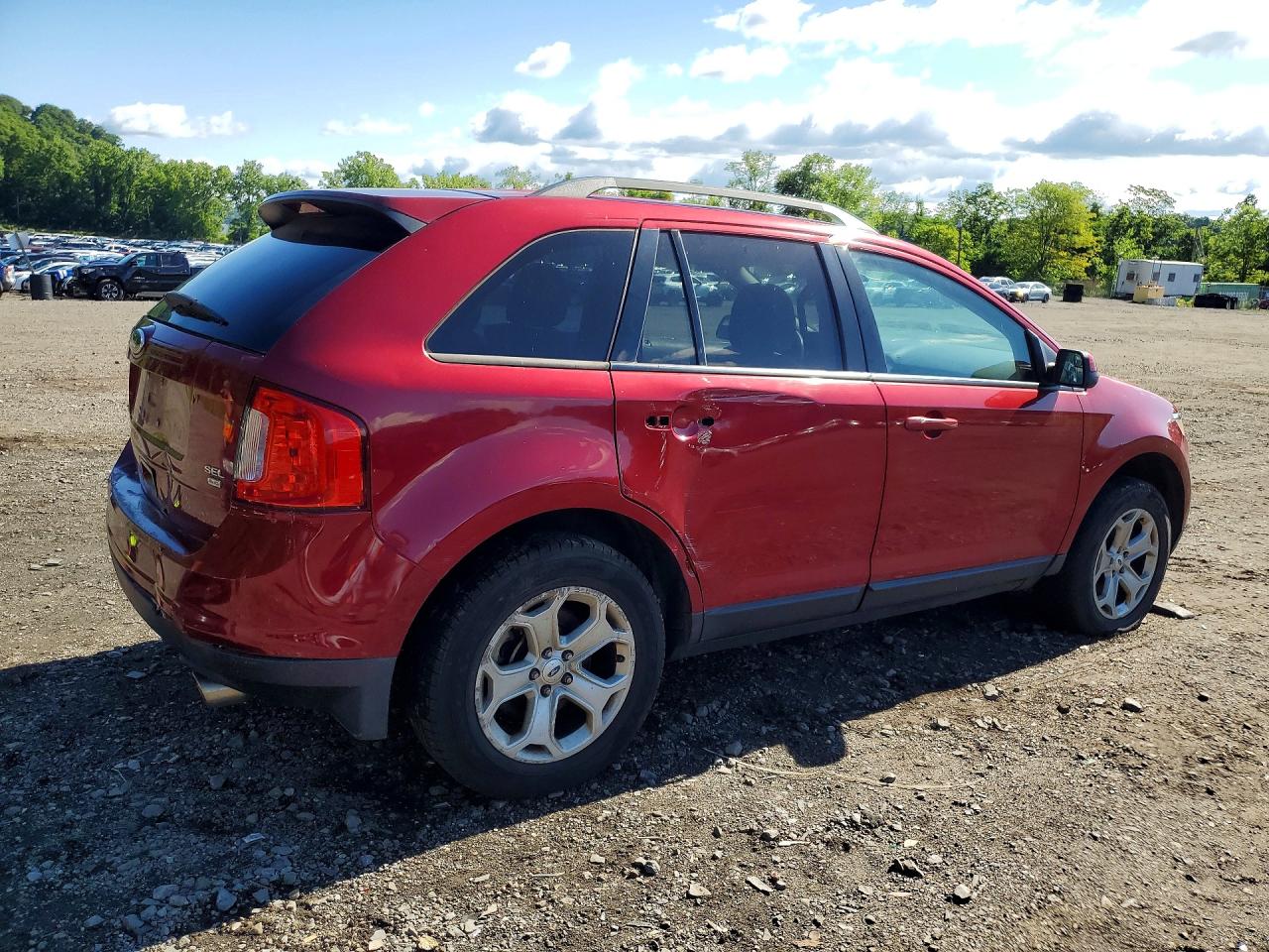 2013 Ford Edge Sel Red vin: 2FMDK4JC0DBB99580