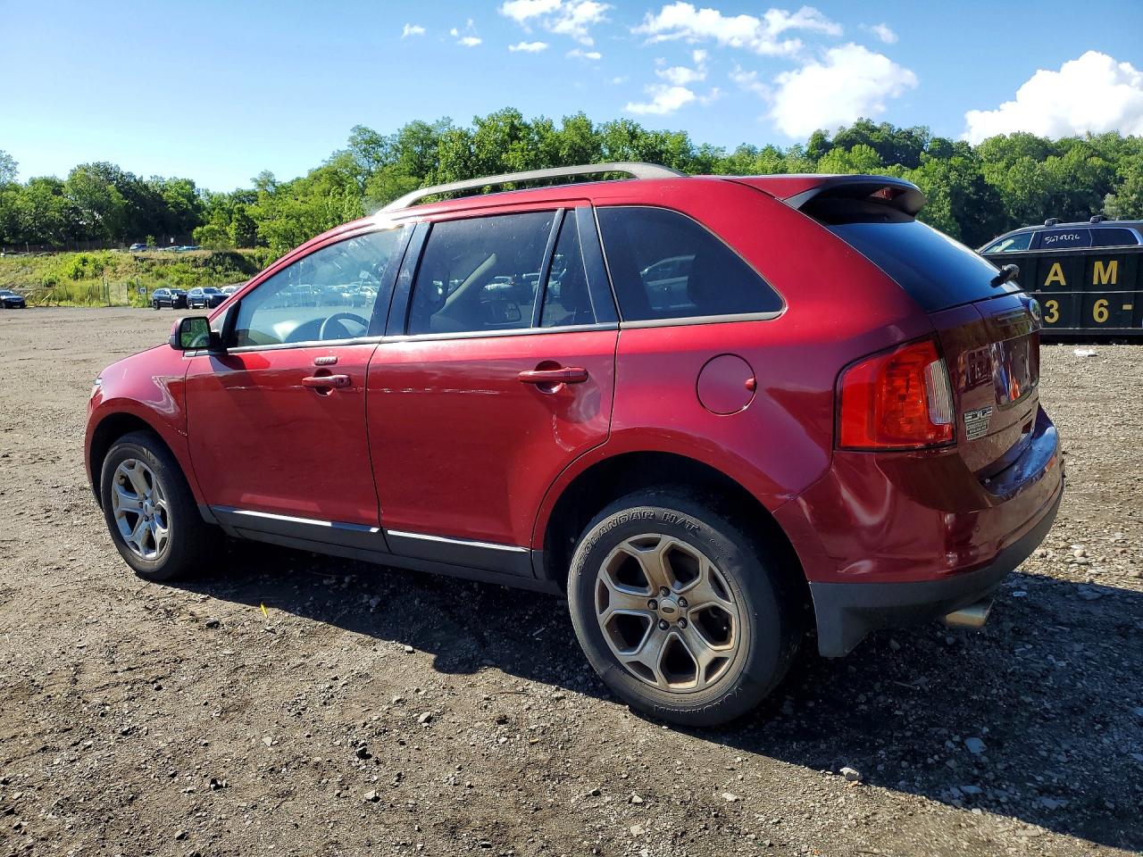 2013 Ford Edge Sel Red vin: 2FMDK4JC0DBB99580