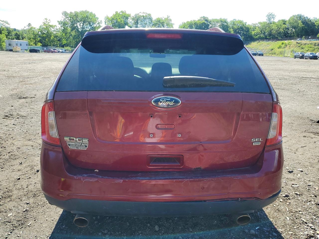 2013 Ford Edge Sel Red vin: 2FMDK4JC0DBB99580