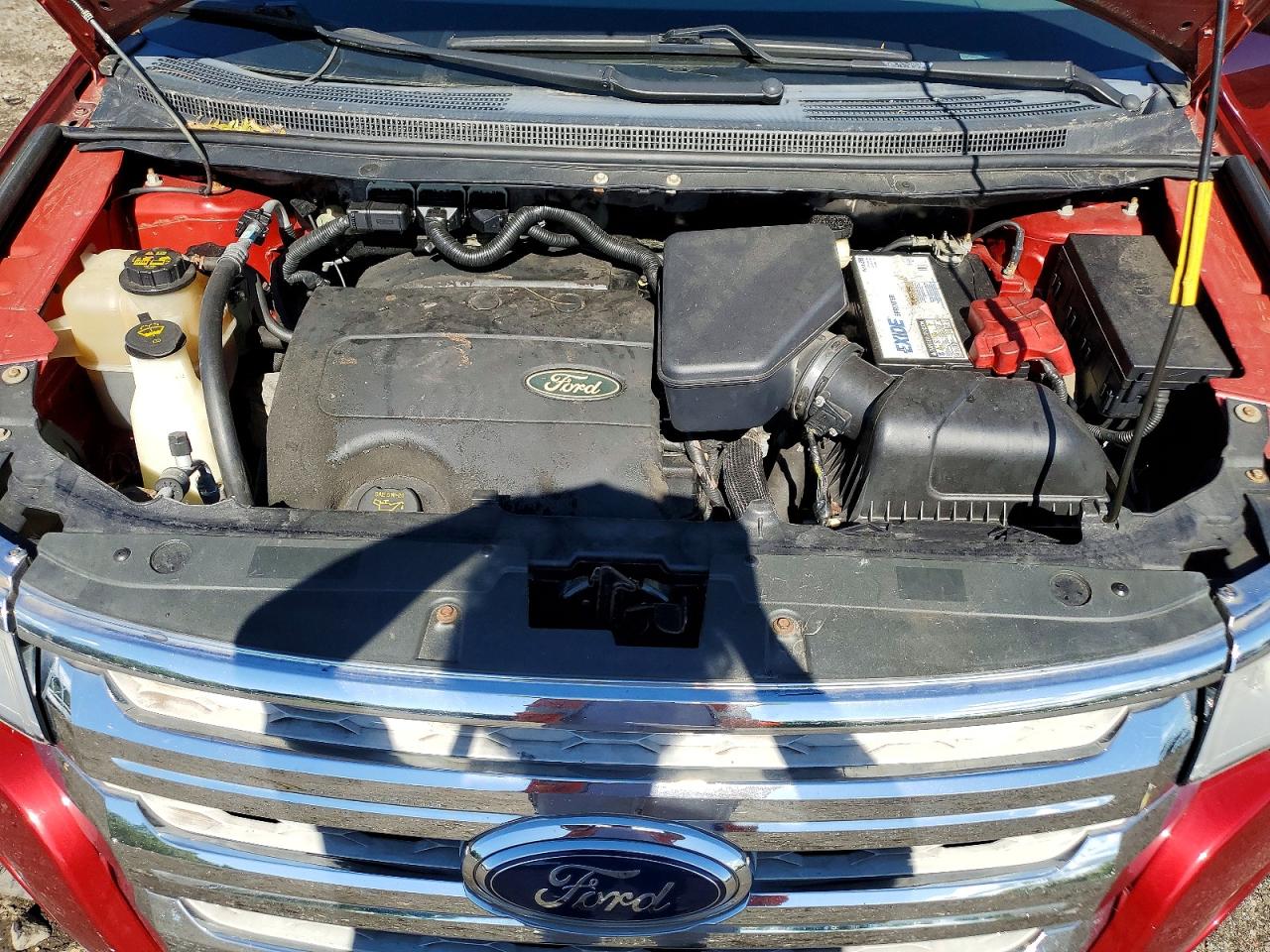 2013 Ford Edge Sel Red vin: 2FMDK4JC0DBB99580