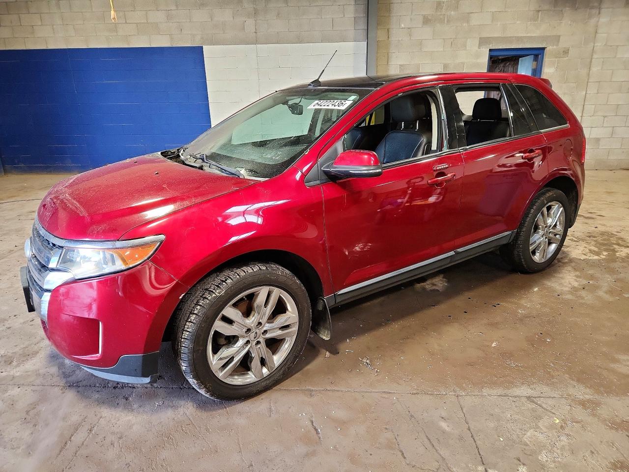2013 Ford Edge Sel Burgundy vin: 2FMDK4JC0DBC32352