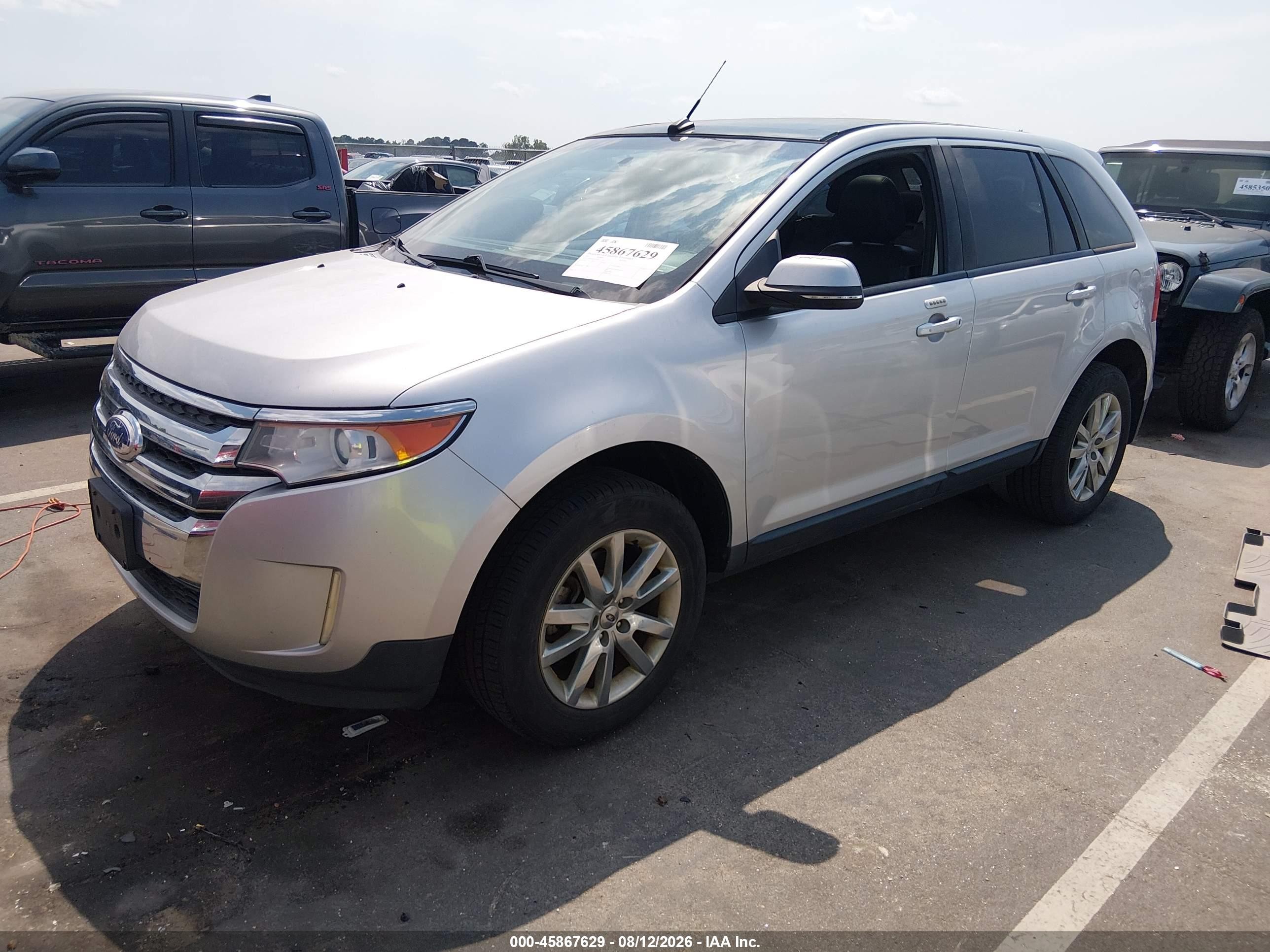 2013 Ford Edge Sel Silver vin: 2FMDK4JC0DBC41178