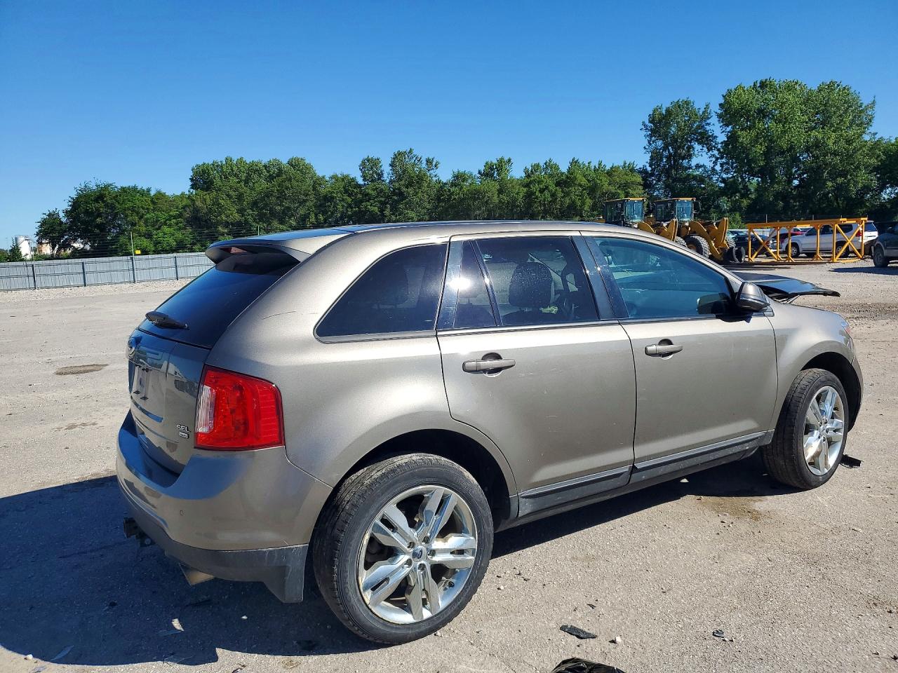 2013 Ford Edge Sel Gray vin: 2FMDK4JC0DBC66386