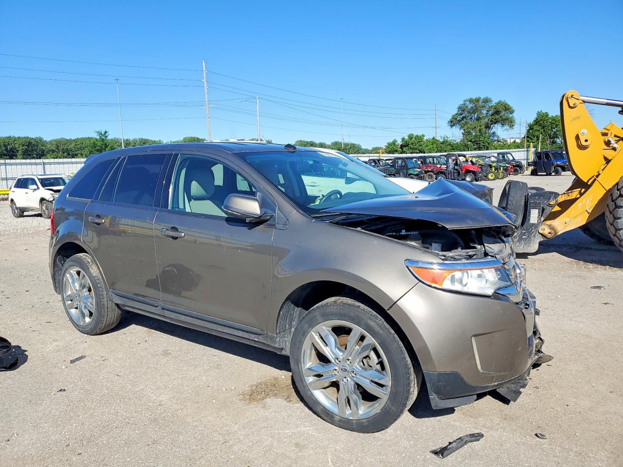 2013 Ford Edge Sel Gray vin: 2FMDK4JC0DBC66386