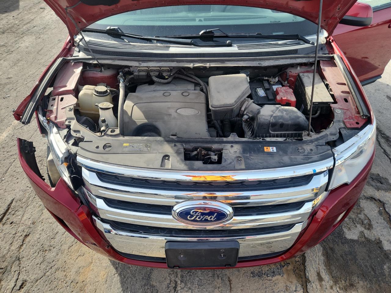 2013 Ford Edge Sel Red vin: 2FMDK4JC0DBC89005