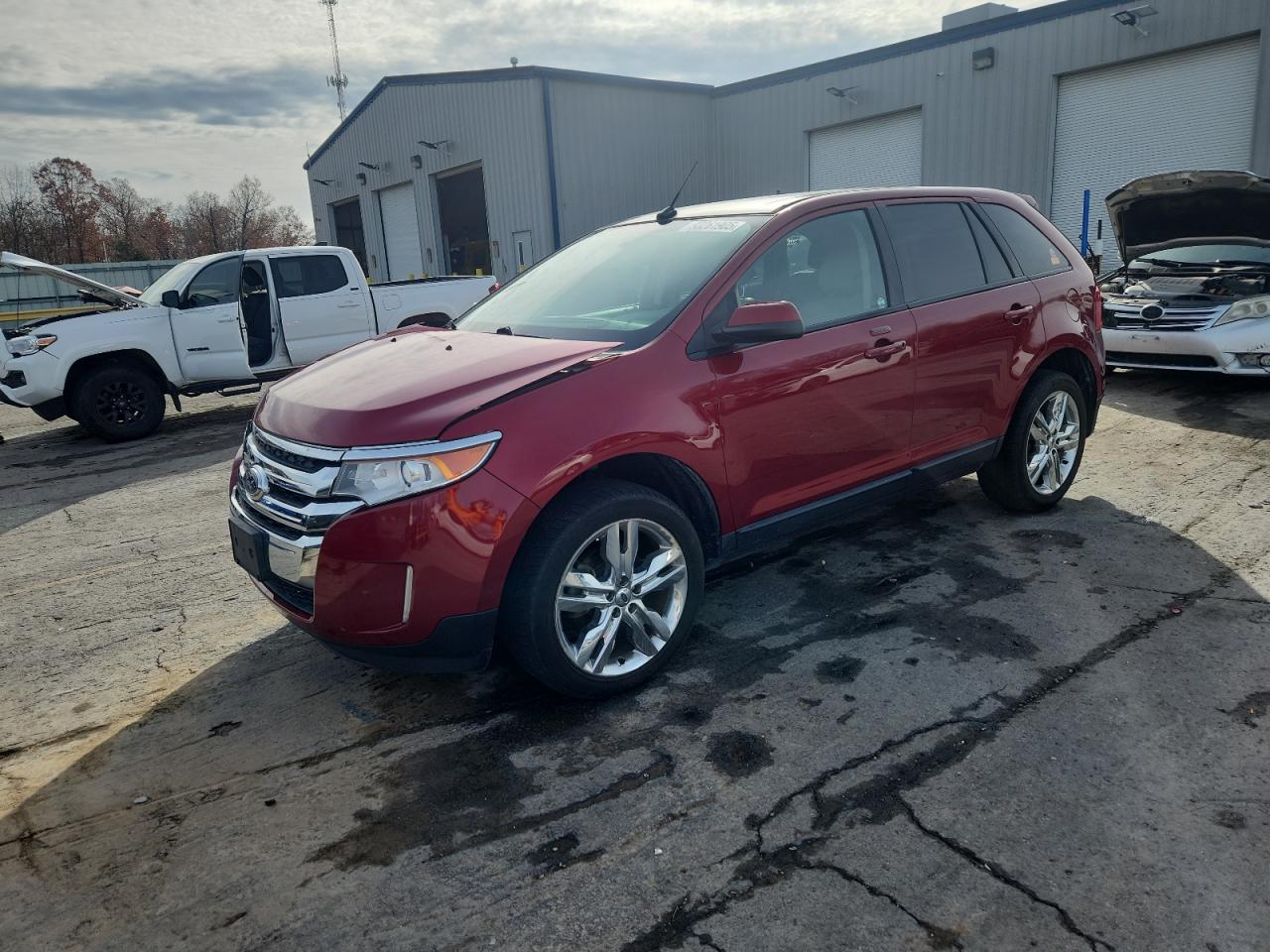 2013 Ford Edge Sel Red vin: 2FMDK4JC0DBC89005
