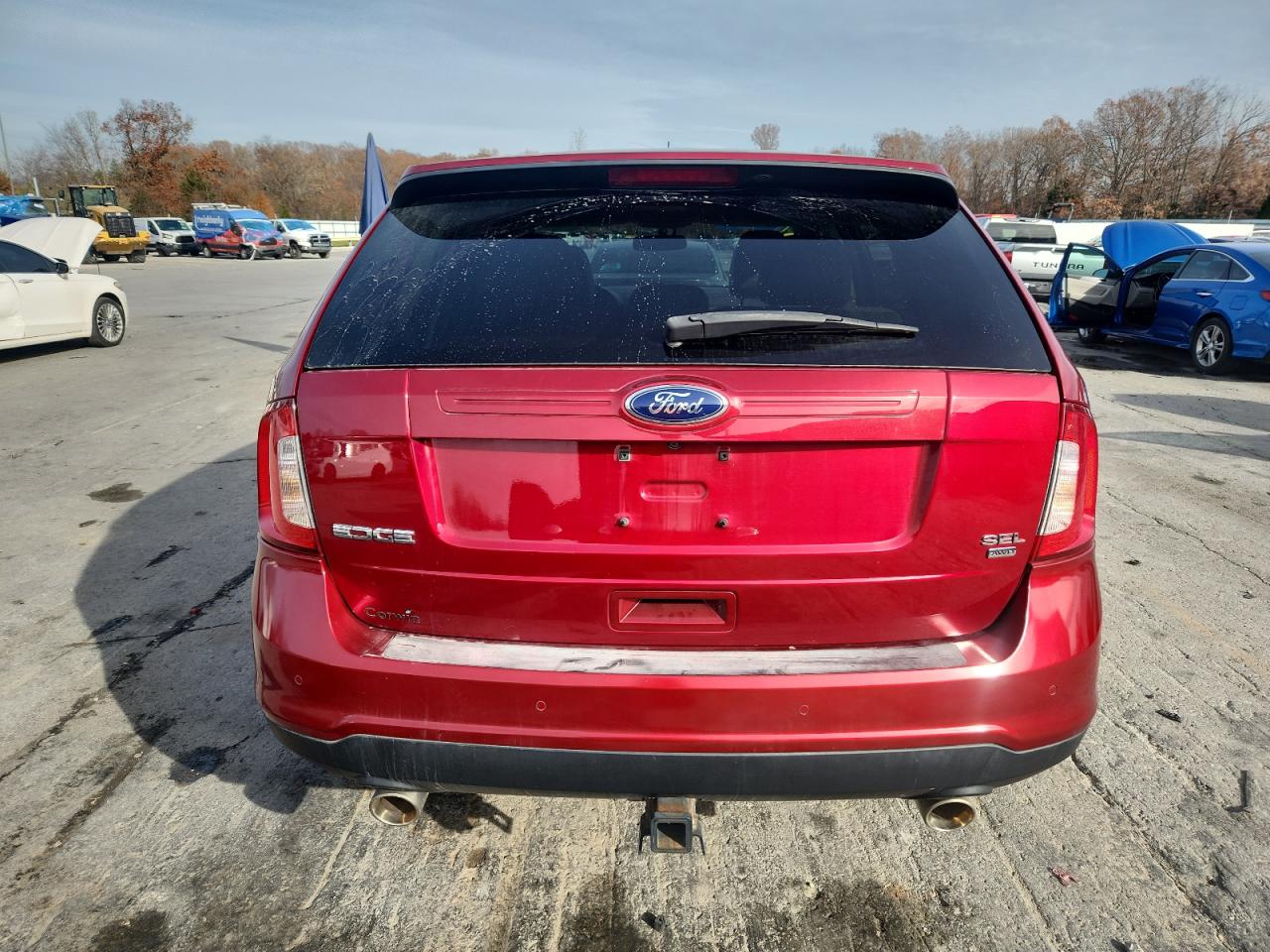 2013 Ford Edge Sel Red vin: 2FMDK4JC0DBC89005