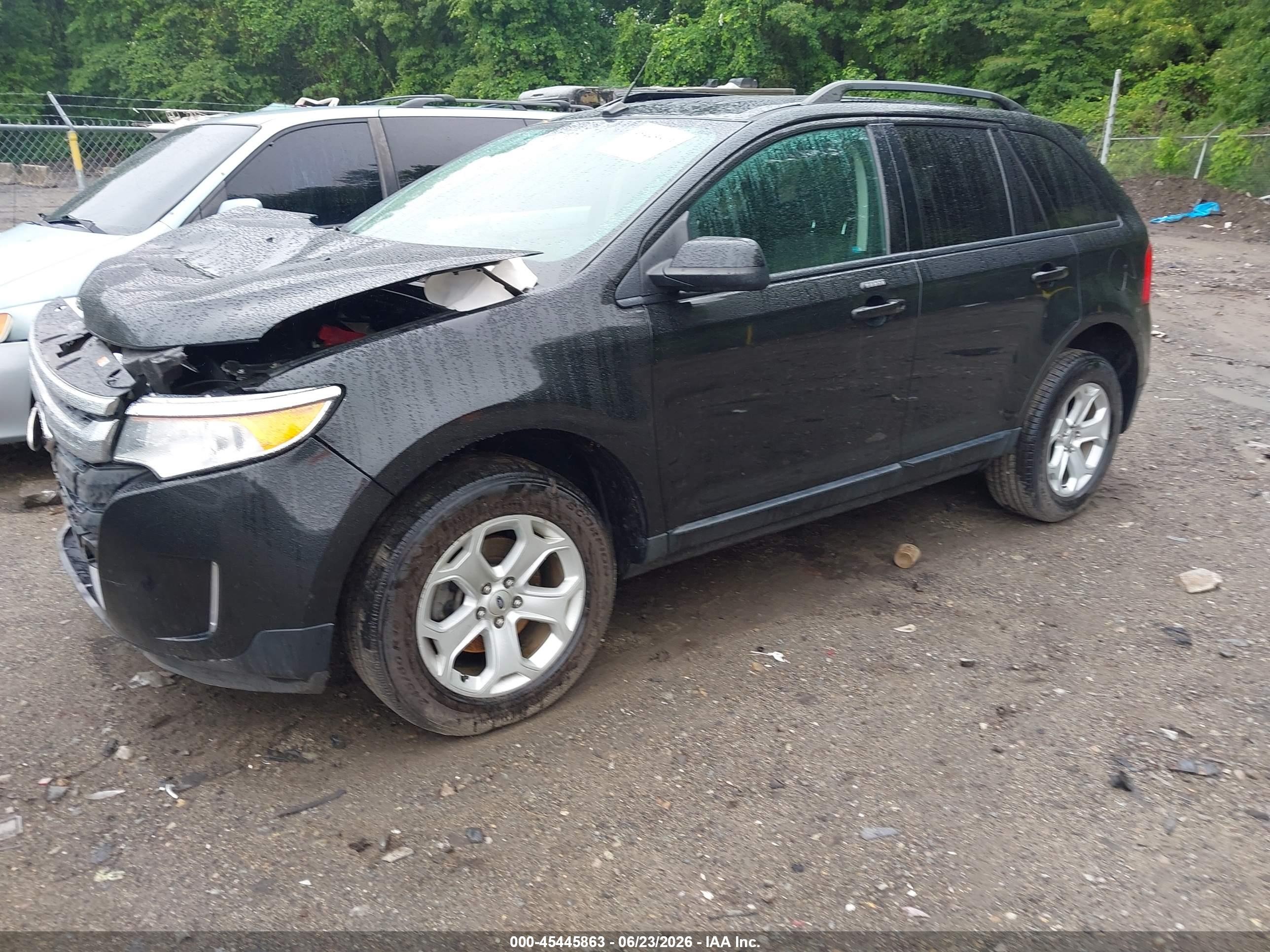 2013 Ford Edge Sel Black vin: 2FMDK4JC0DBE29666
