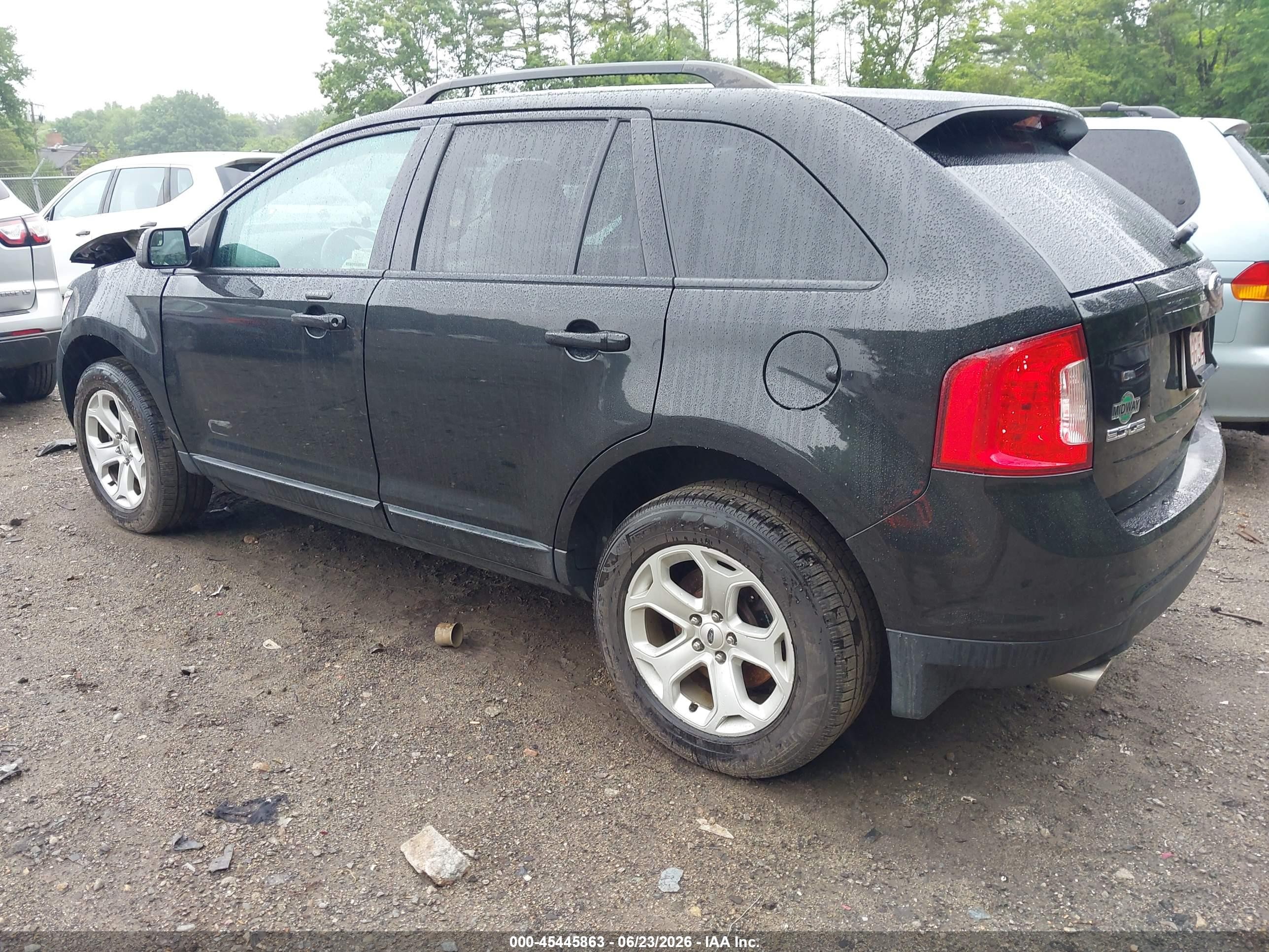 2013 Ford Edge Sel Black vin: 2FMDK4JC0DBE29666