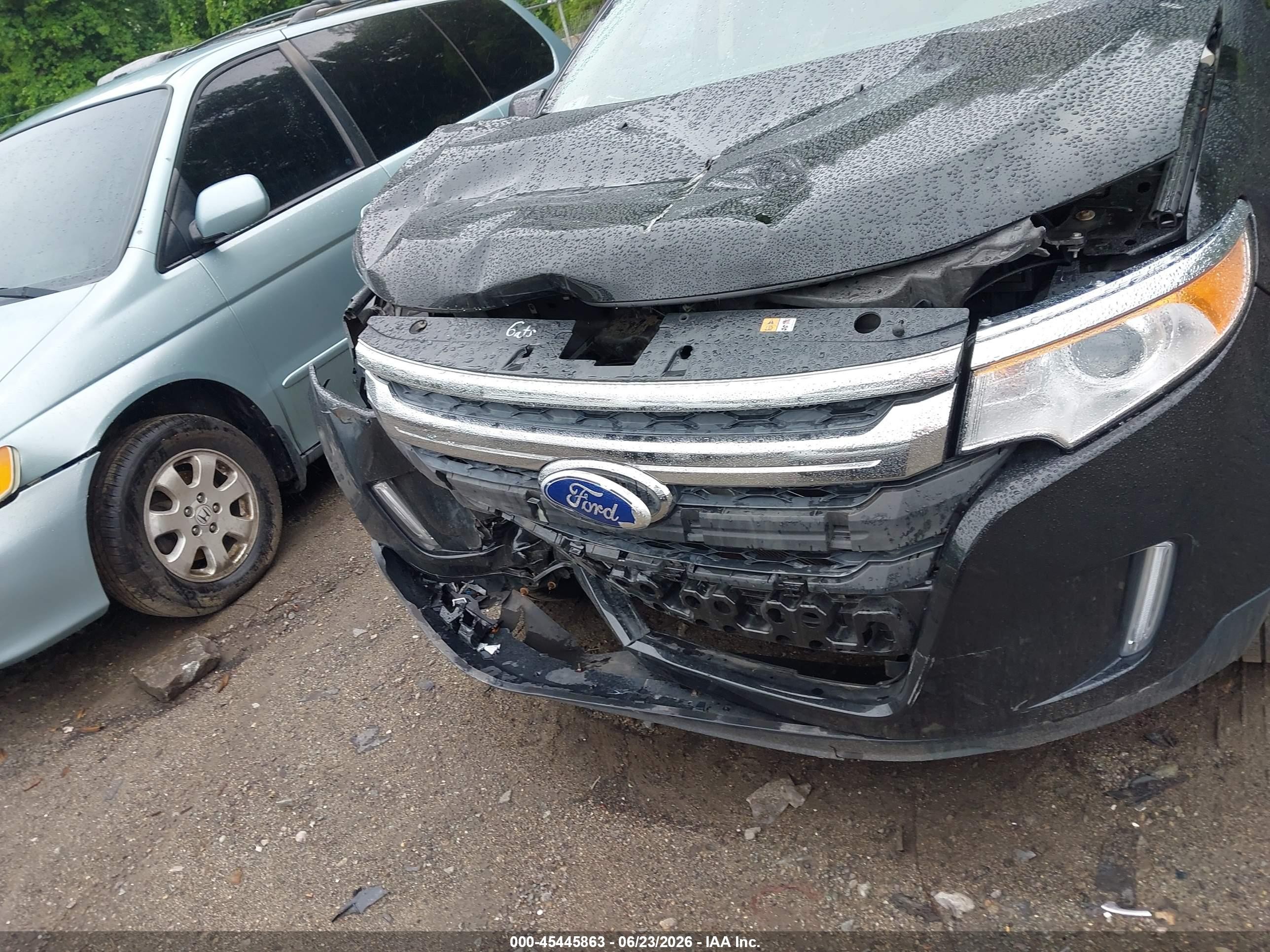 2013 Ford Edge Sel Black vin: 2FMDK4JC0DBE29666
