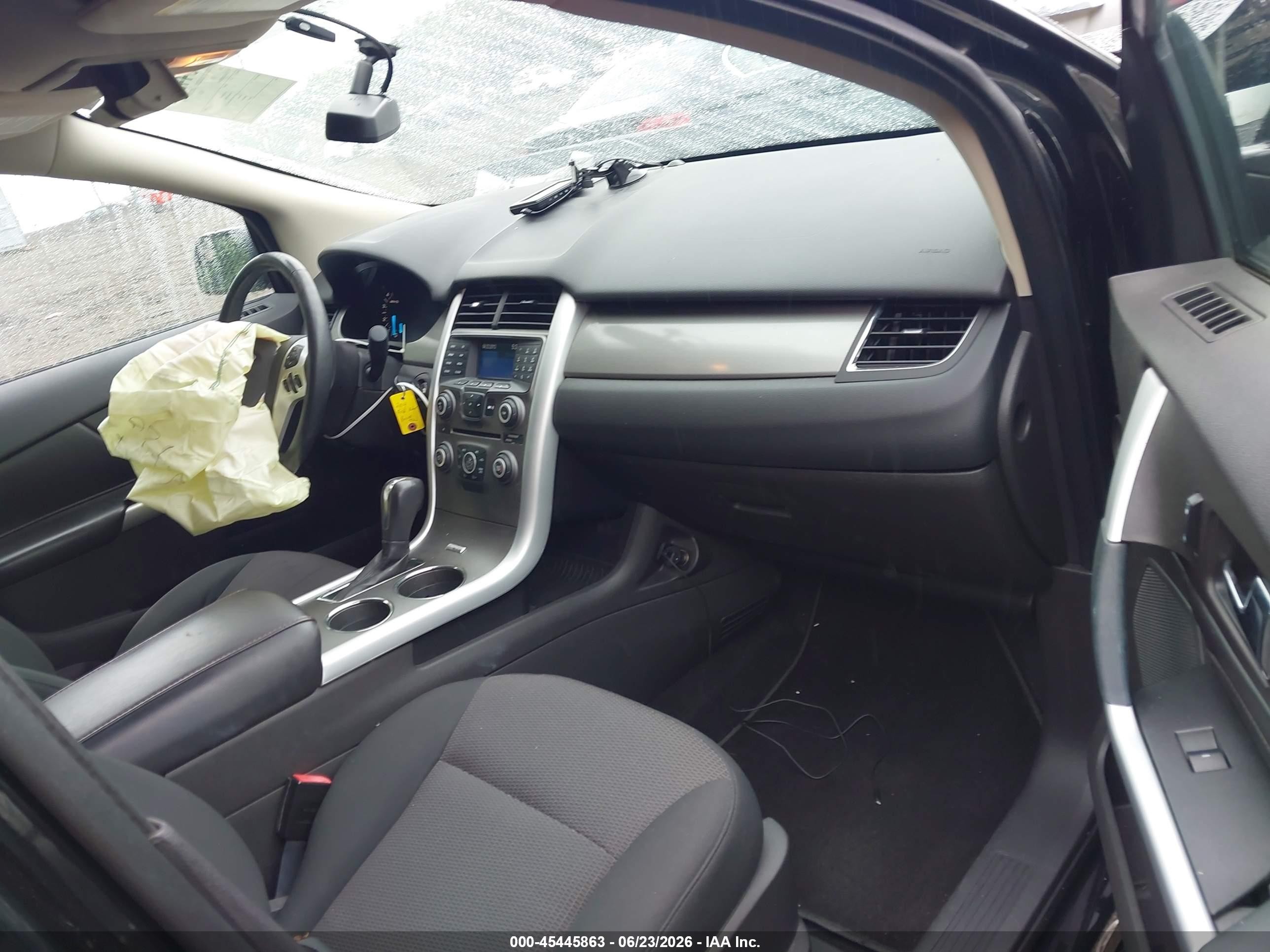 2013 Ford Edge Sel Black vin: 2FMDK4JC0DBE29666