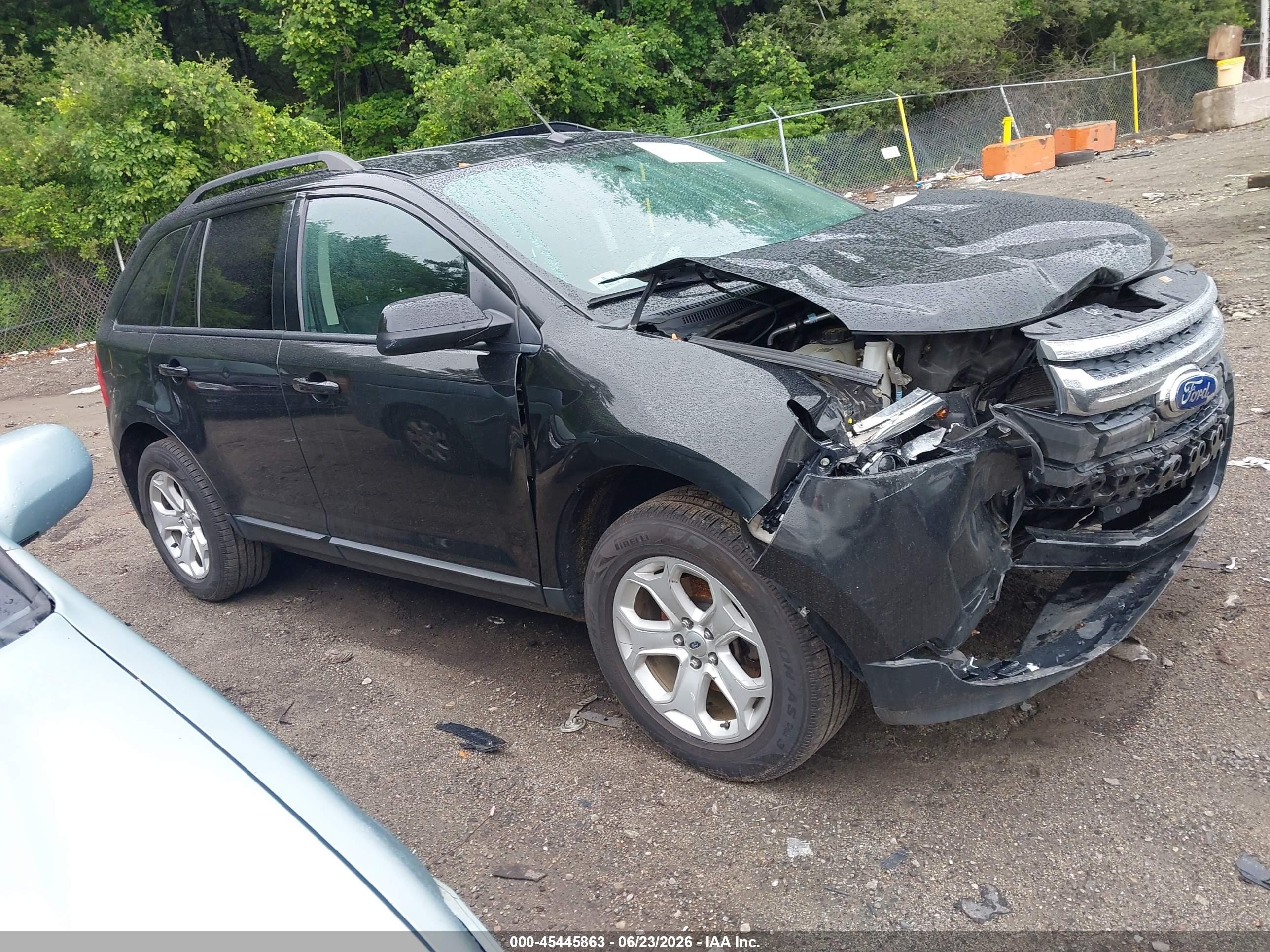 2013 Ford Edge Sel Черный vin: 2FMDK4JC0DBE29666