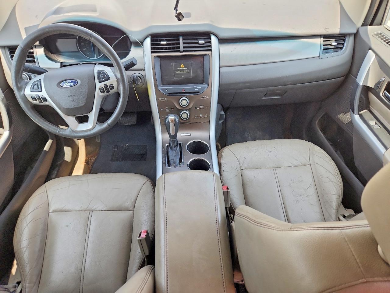 2014 Ford Edge Sel White vin: 2FMDK4JC0EBA45775