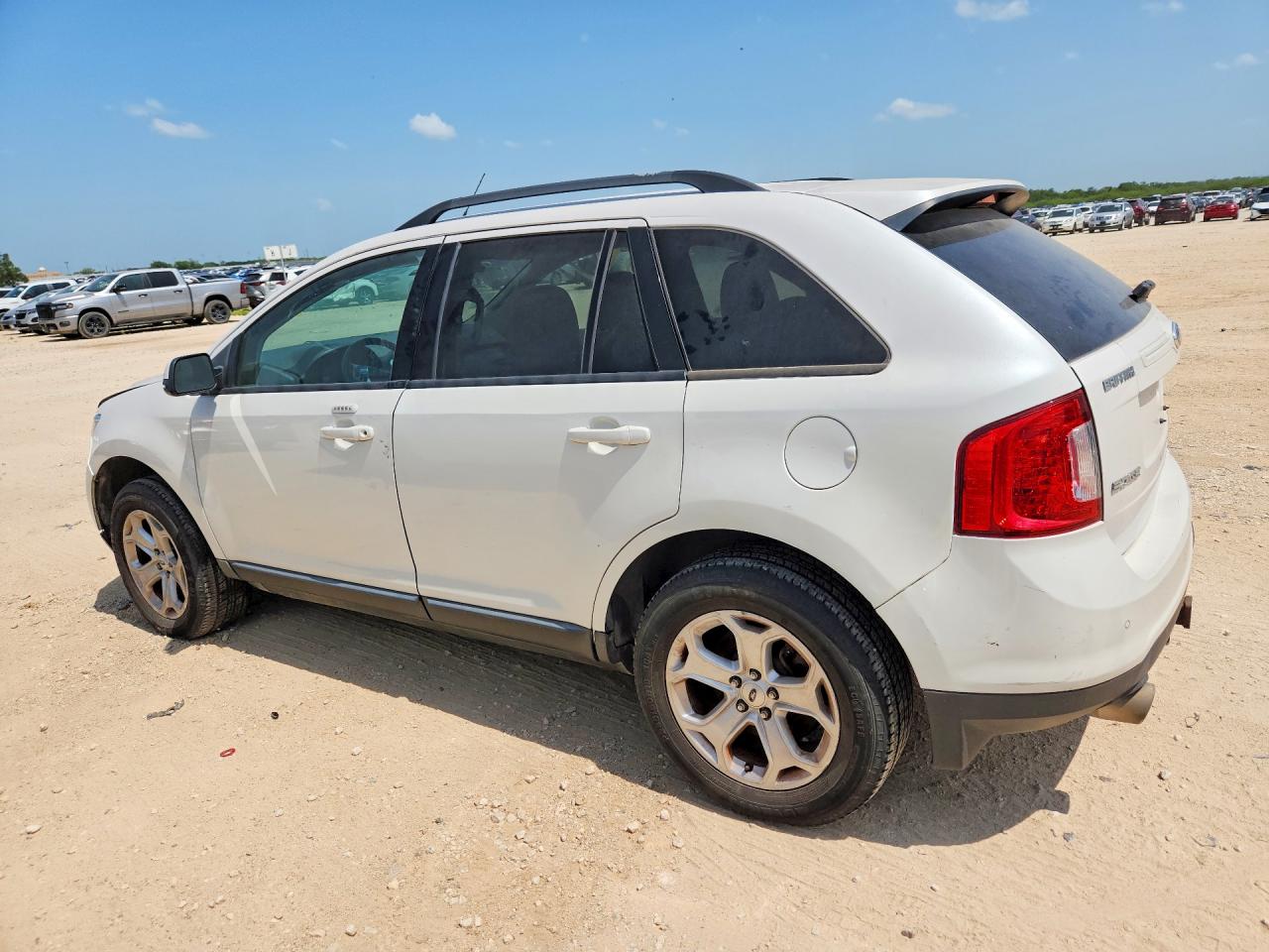 2014 Ford Edge Sel White vin: 2FMDK4JC0EBA45775