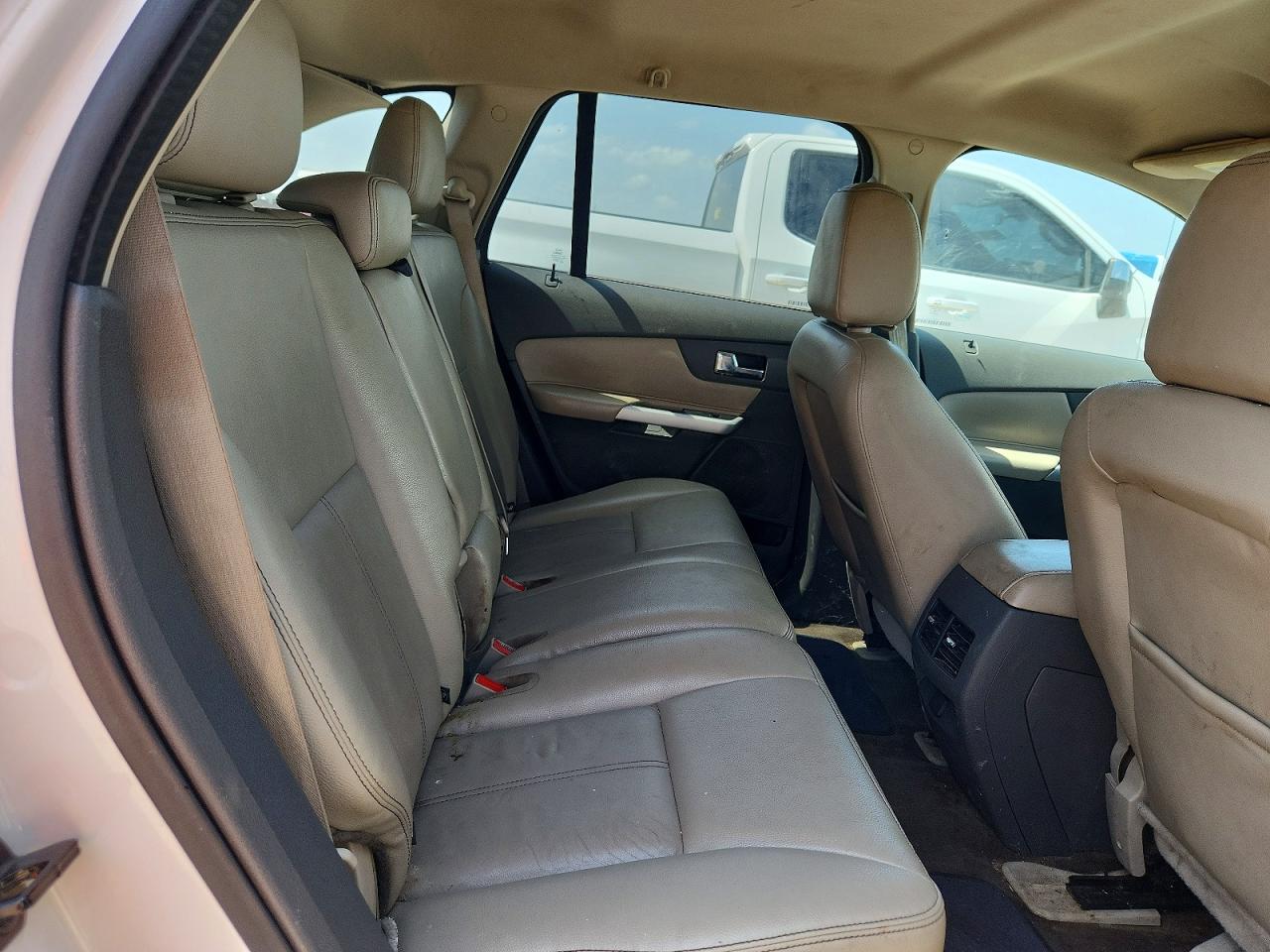 2014 Ford Edge Sel White vin: 2FMDK4JC0EBA45775