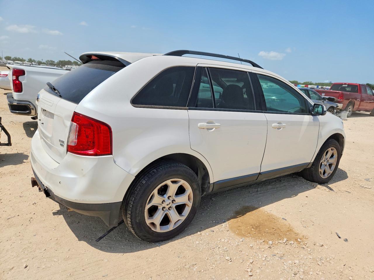 2014 Ford Edge Sel White vin: 2FMDK4JC0EBA45775