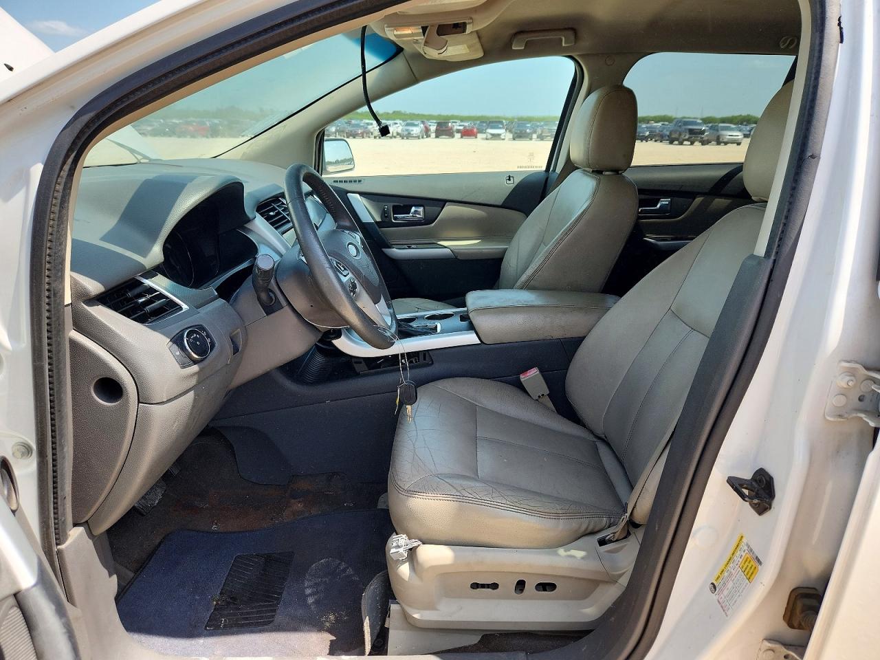 2014 Ford Edge Sel White vin: 2FMDK4JC0EBA45775