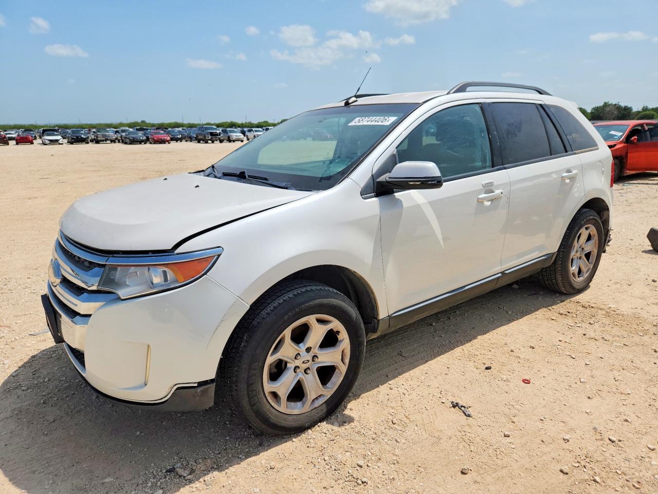 2014 Ford Edge Sel White vin: 2FMDK4JC0EBA45775