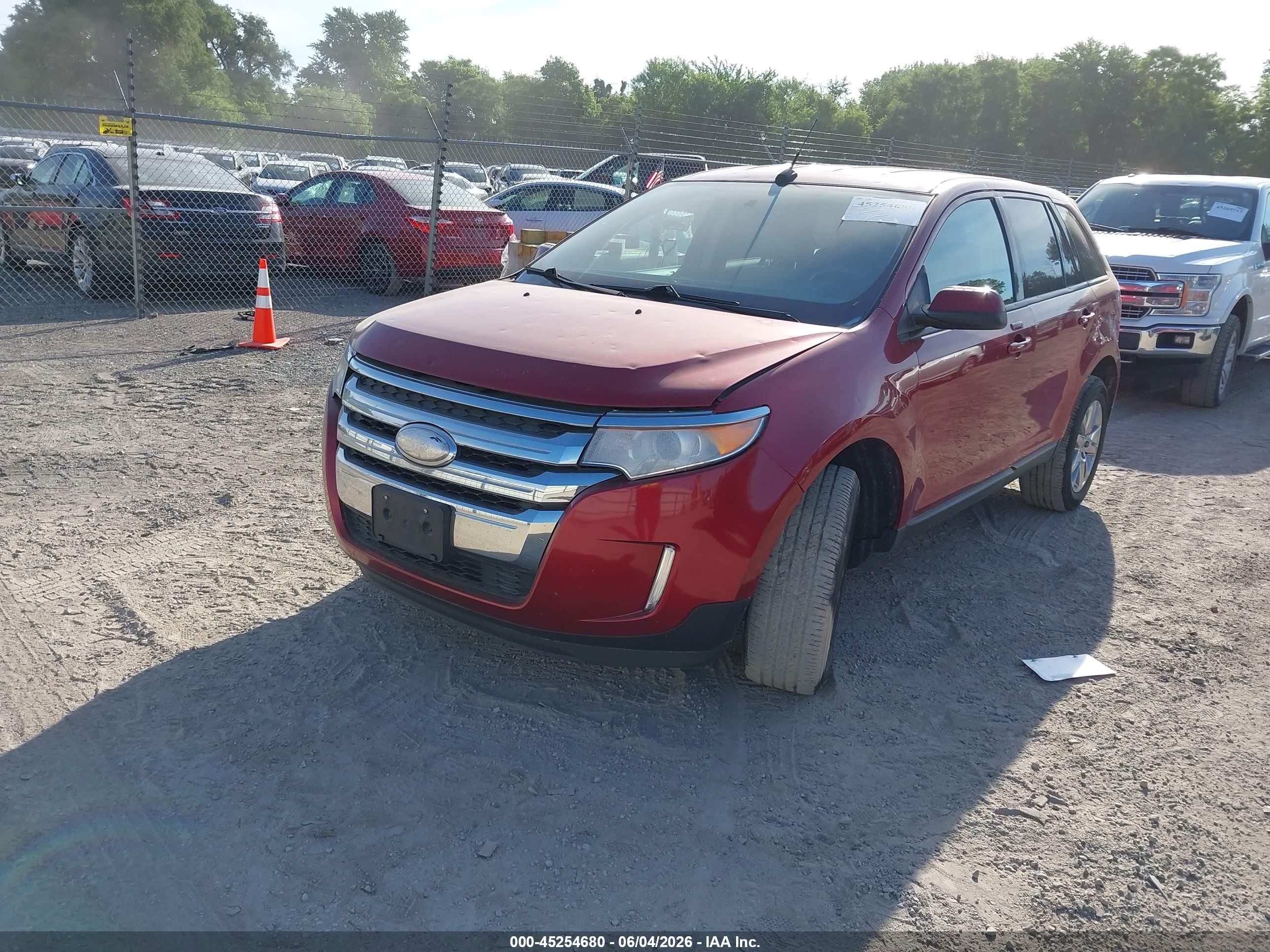 2014 Ford Edge Sel Красный vin: 2FMDK4JC0EBB13072