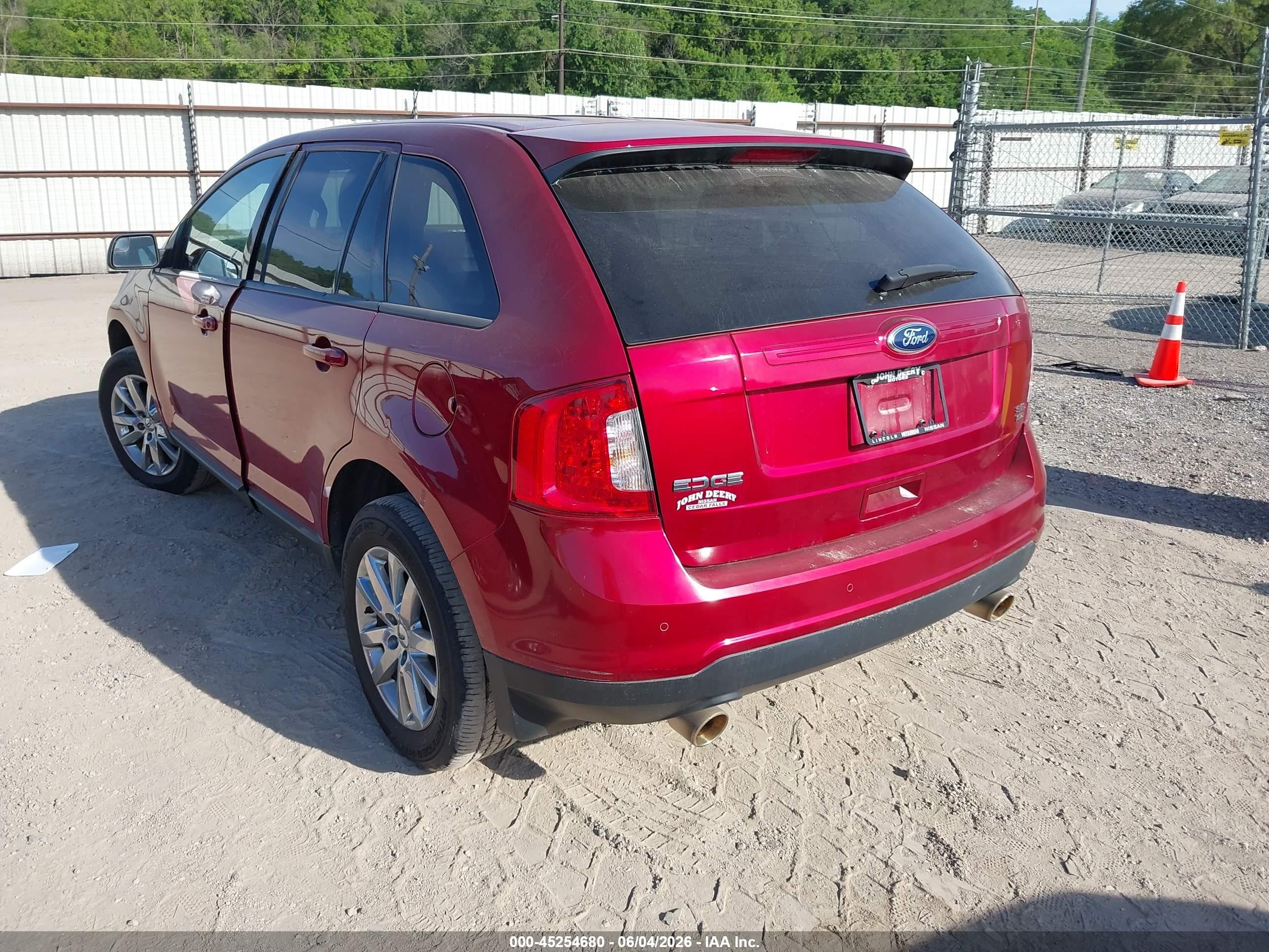 2014 Ford Edge Sel Красный vin: 2FMDK4JC0EBB13072