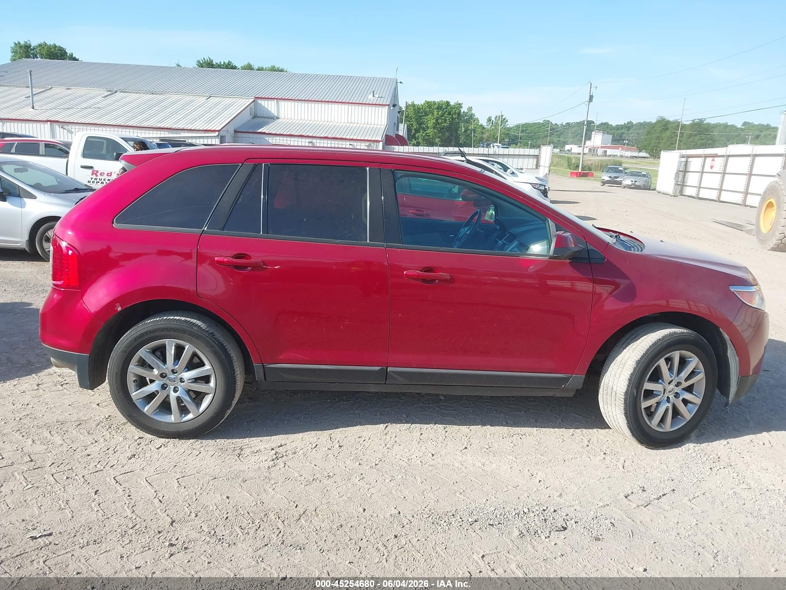 2014 Ford Edge Sel Красный vin: 2FMDK4JC0EBB13072
