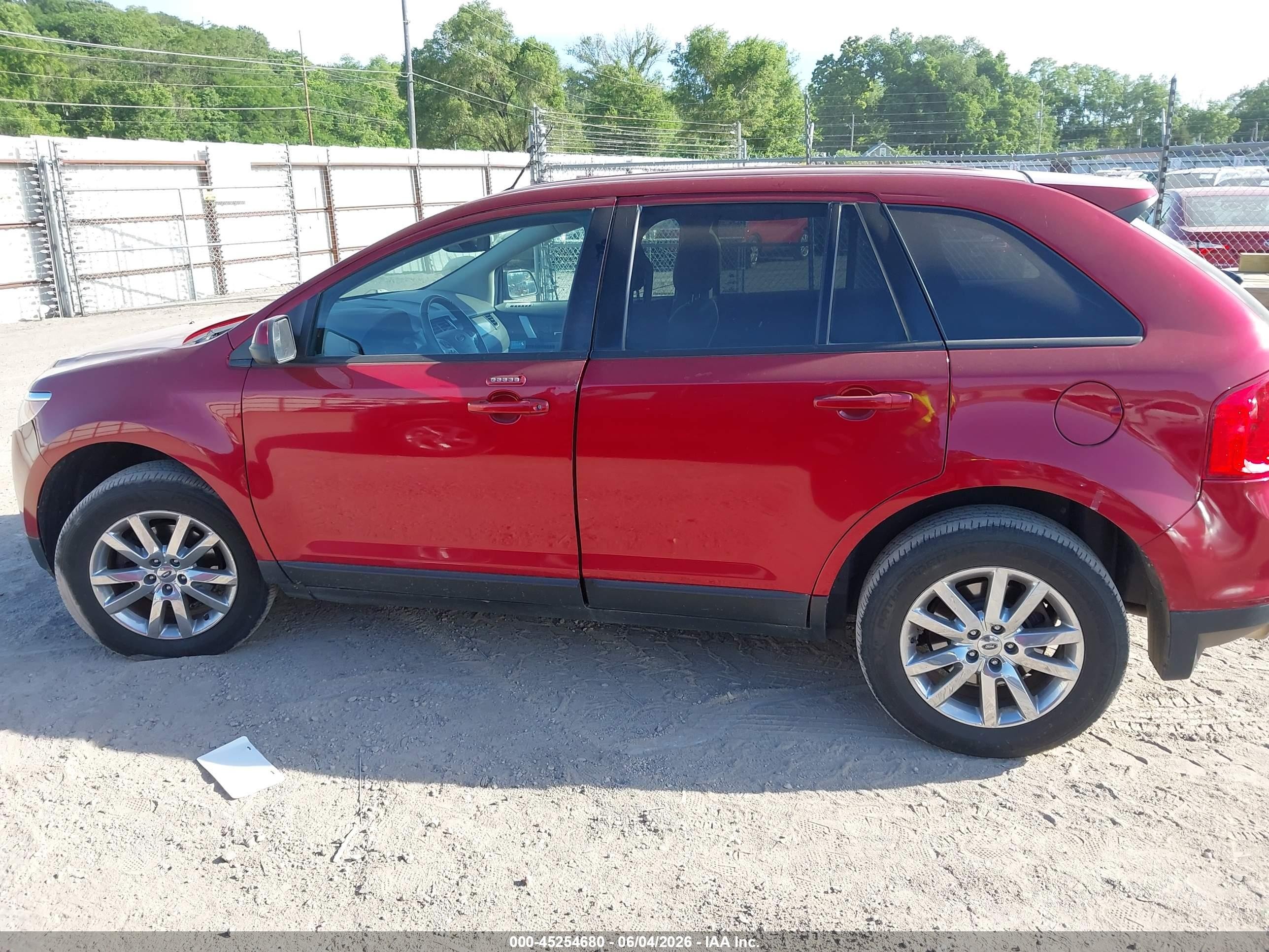 2014 Ford Edge Sel Красный vin: 2FMDK4JC0EBB13072