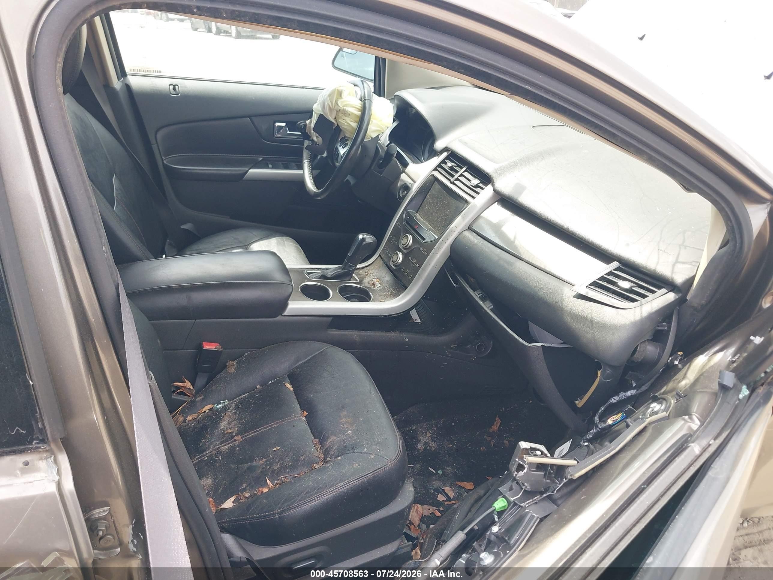 2014 Ford Edge Sel Brown vin: 2FMDK4JC0EBB46007