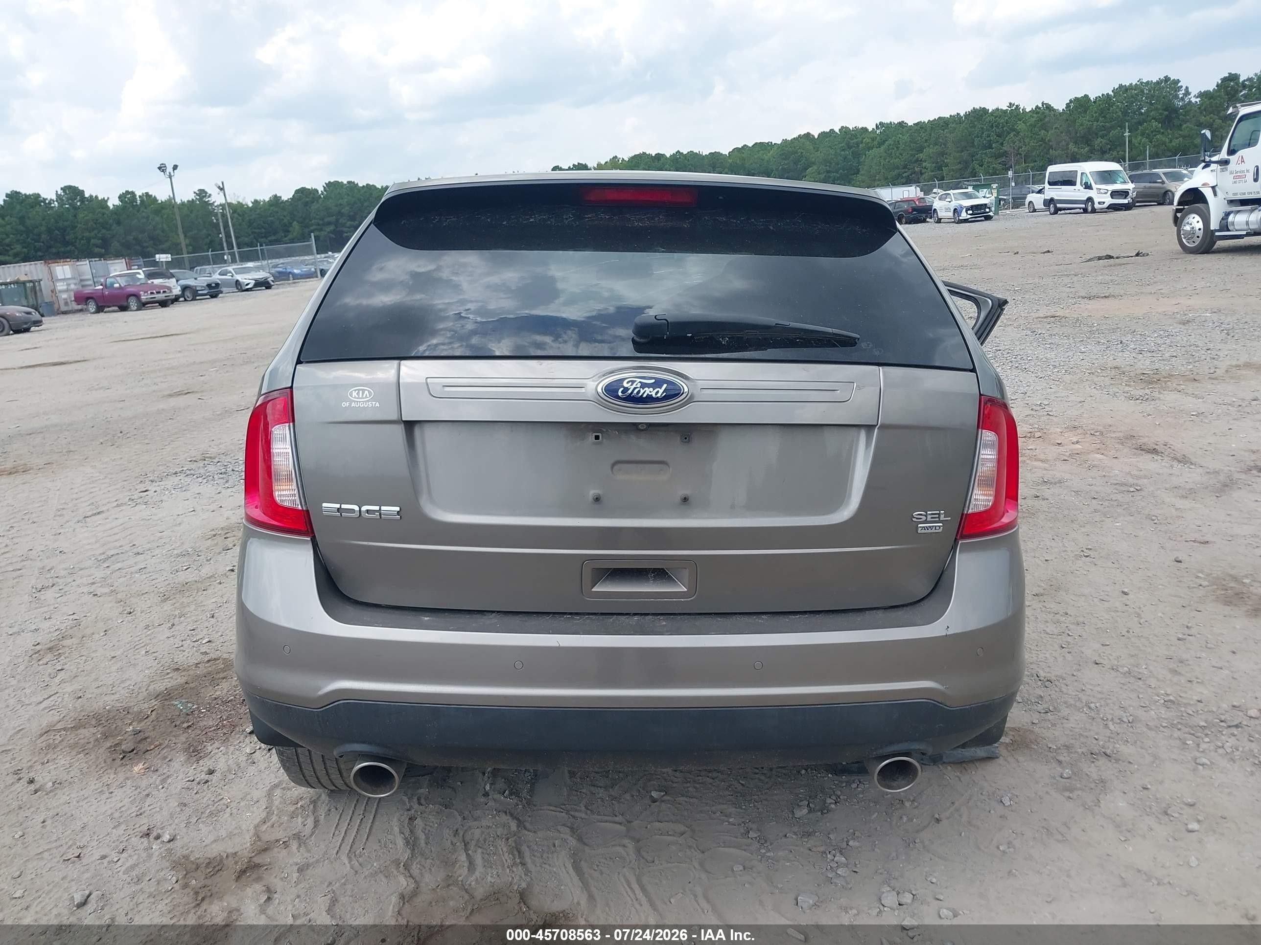 2014 Ford Edge Sel Brown vin: 2FMDK4JC0EBB46007