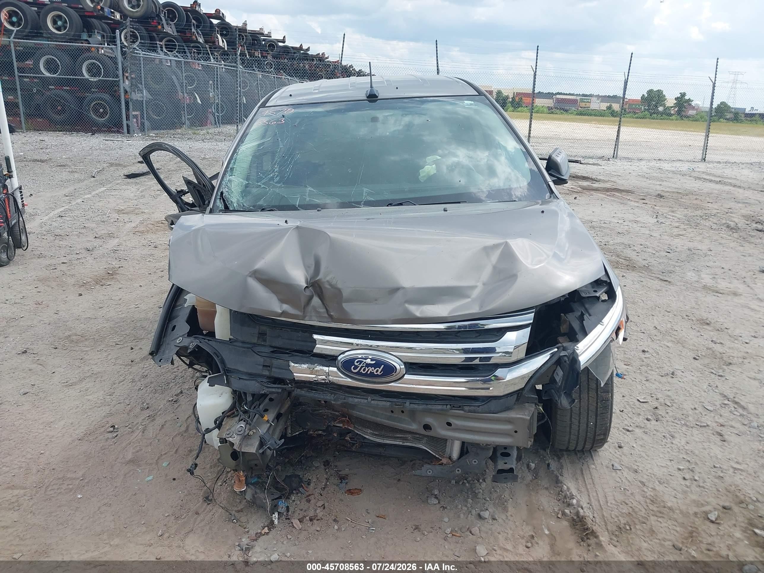 2014 Ford Edge Sel Brown vin: 2FMDK4JC0EBB46007