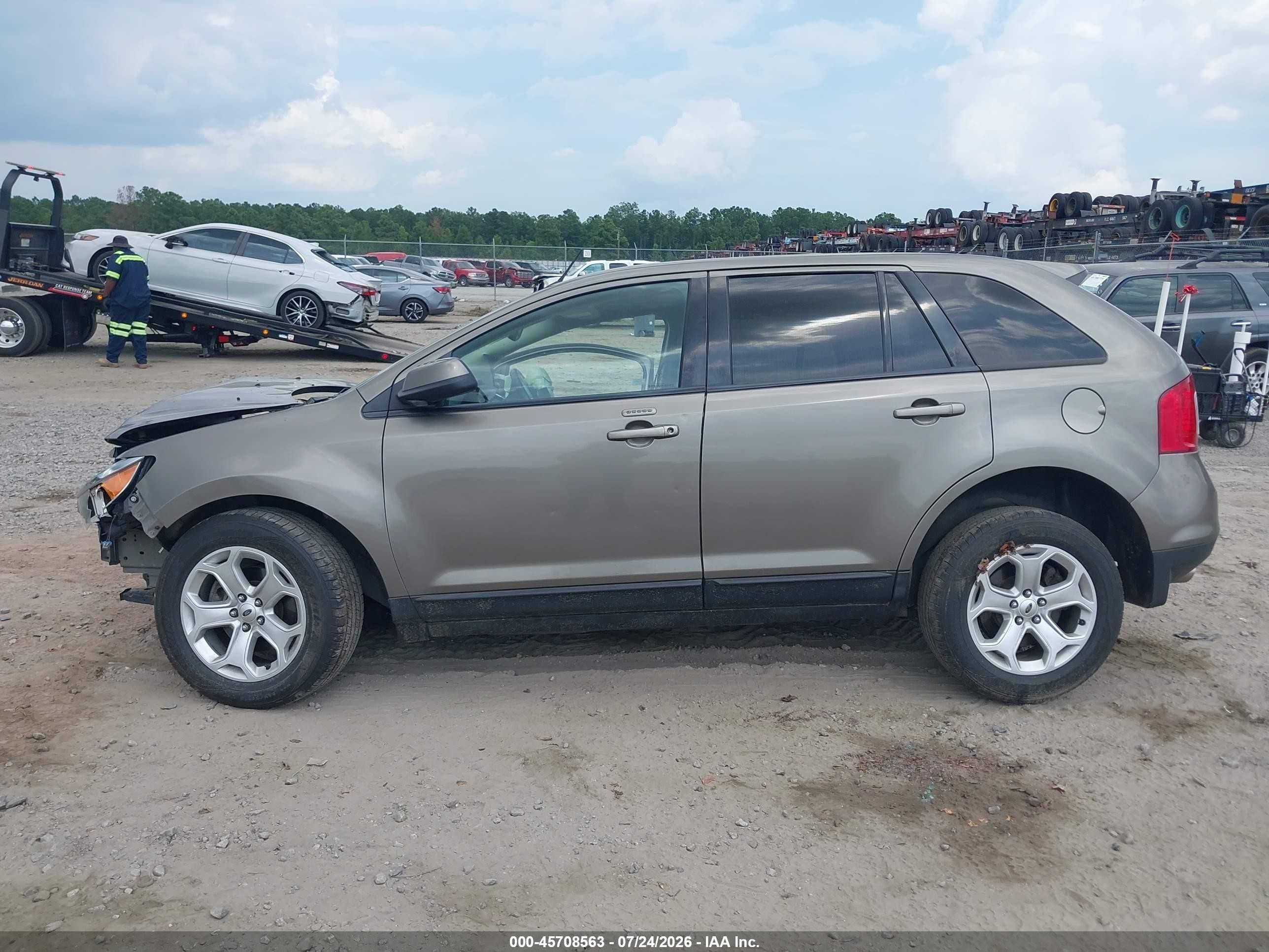 2014 Ford Edge Sel Brown vin: 2FMDK4JC0EBB46007