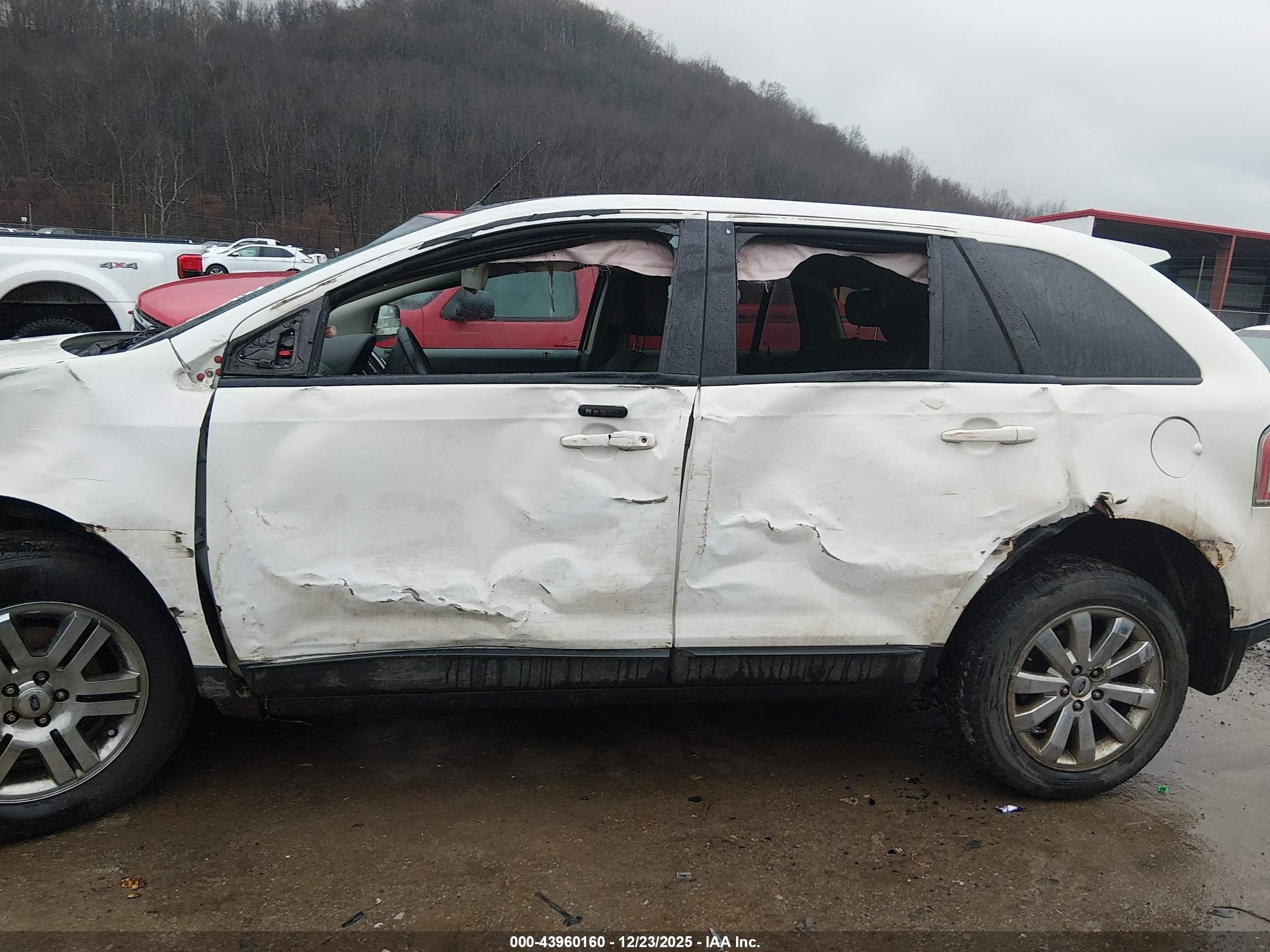 2010 Ford Edge Sel White vin: 2FMDK4JC1ABA44791