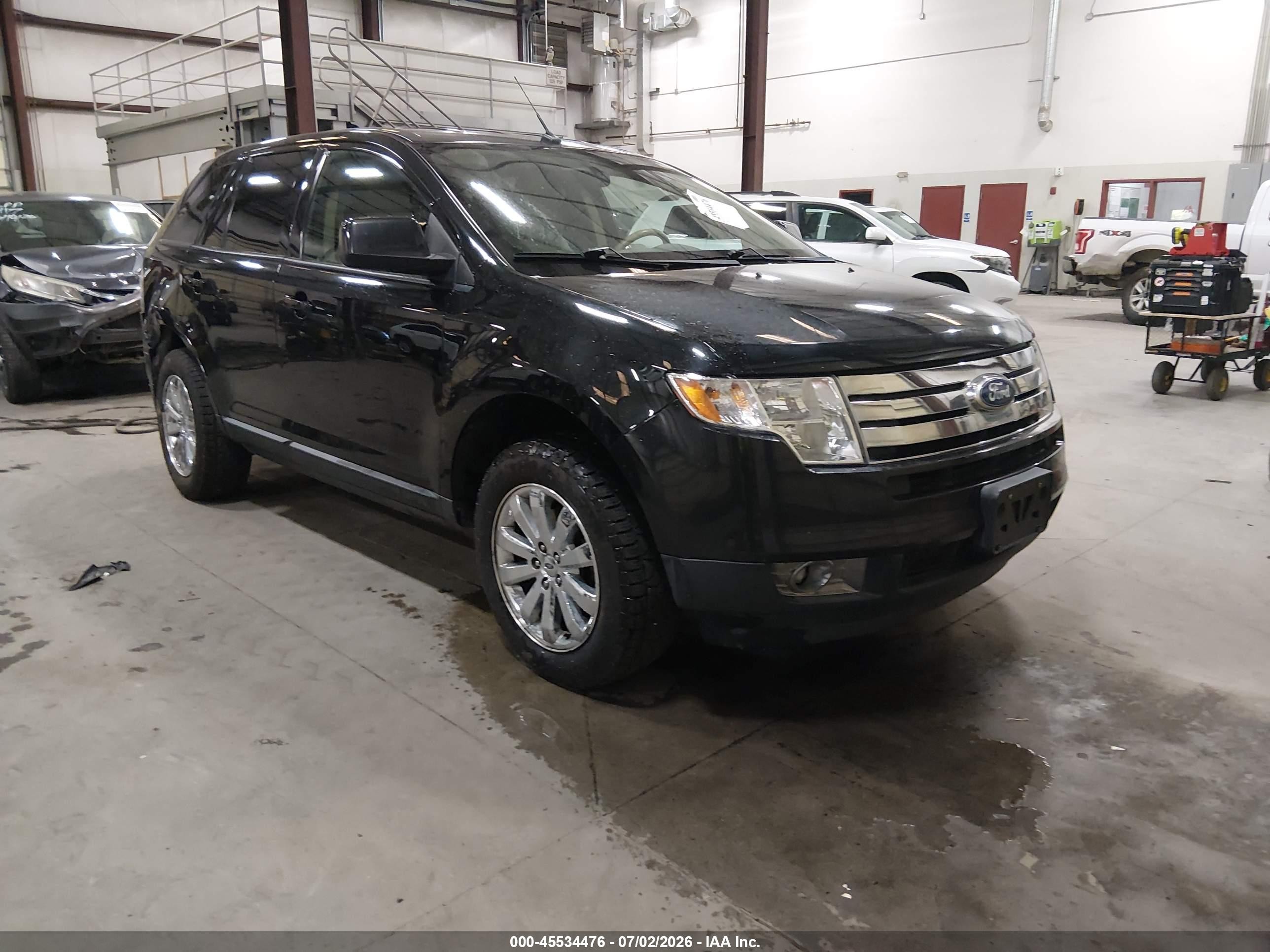 2010 Ford Edge Sel Черный vin: 2FMDK4JC1ABB74327