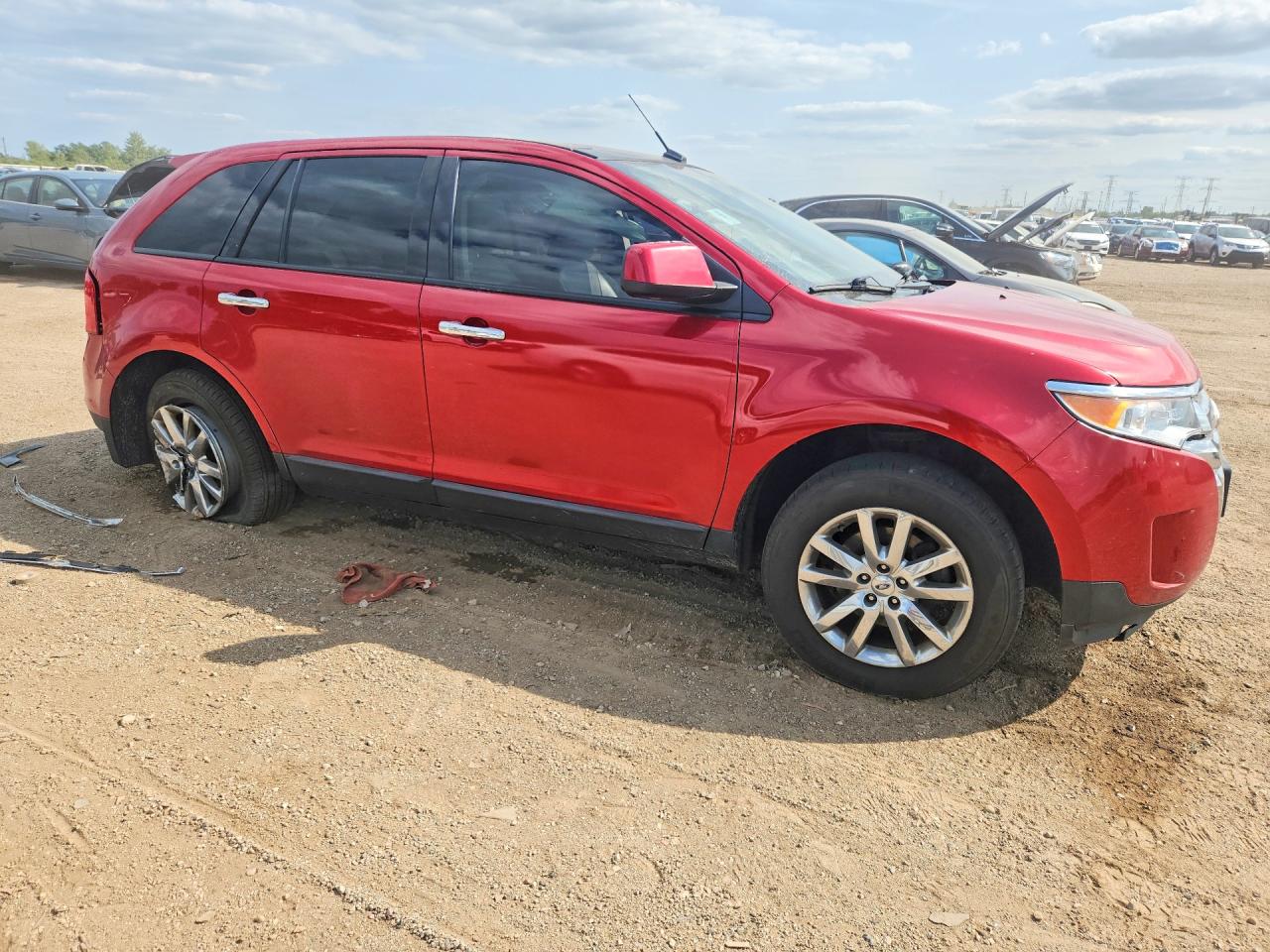 2011 Ford Edge Sel Red vin: 2FMDK4JC1BBA15745